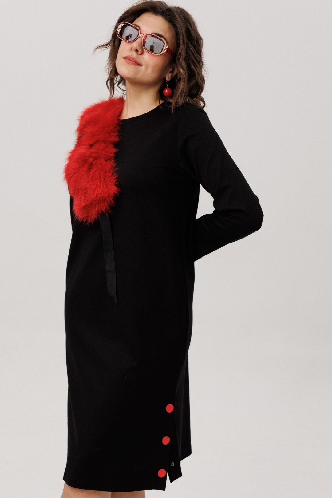 Платье ANELLI LAUREL 1755-2 воронье сердце - фото 3