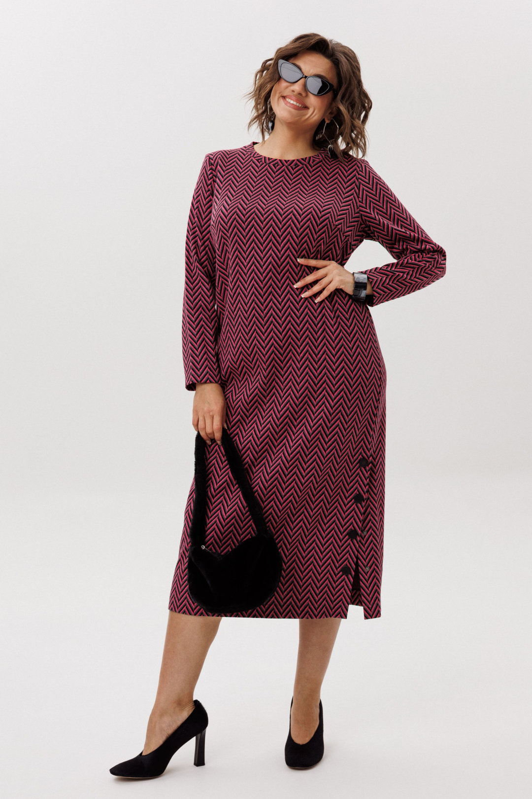 Платье ANELLI LAUREL 1755 рябиновая волна