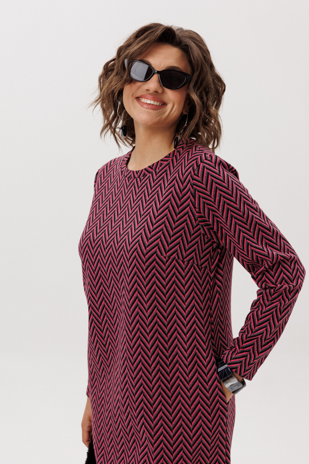 Платье ANELLI LAUREL 1755 рябиновая волна - фото 2