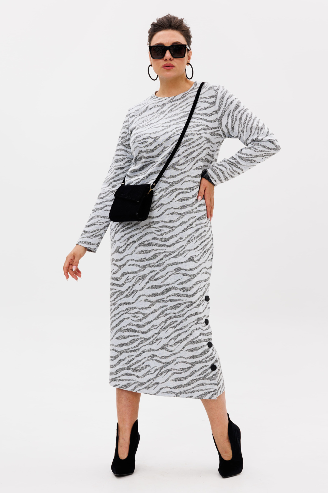 Платье ANELLI LAUREL 1755 серая магия