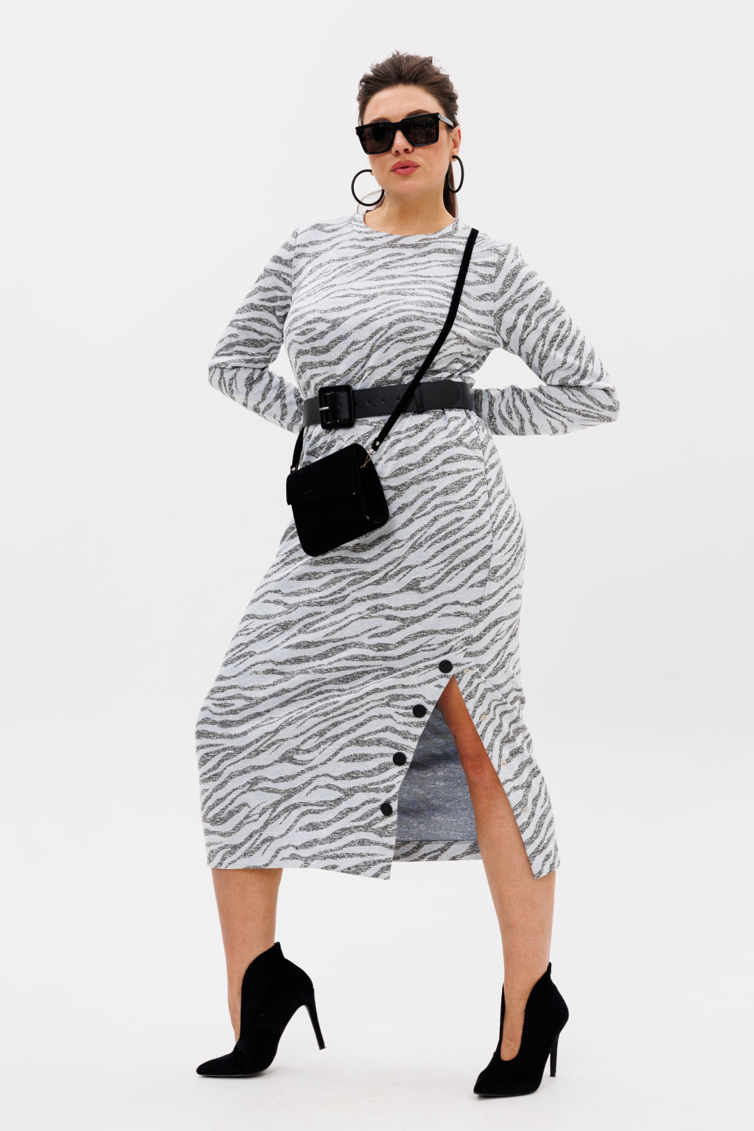 Платье ANELLI LAUREL 1755 серая магия - фото 3