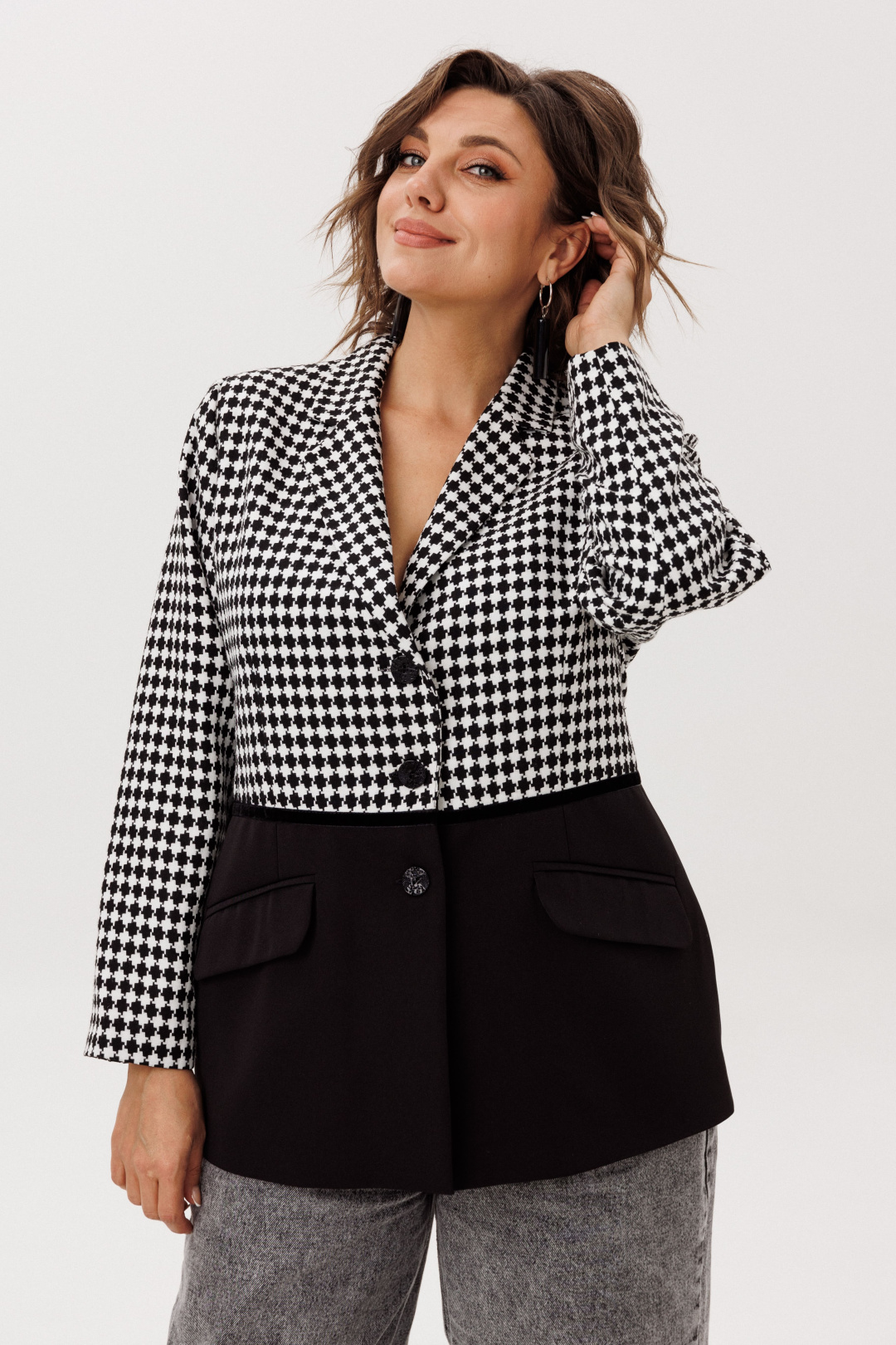 Платье ANELLI LAUREL 1756 ретро монохром - фото 2