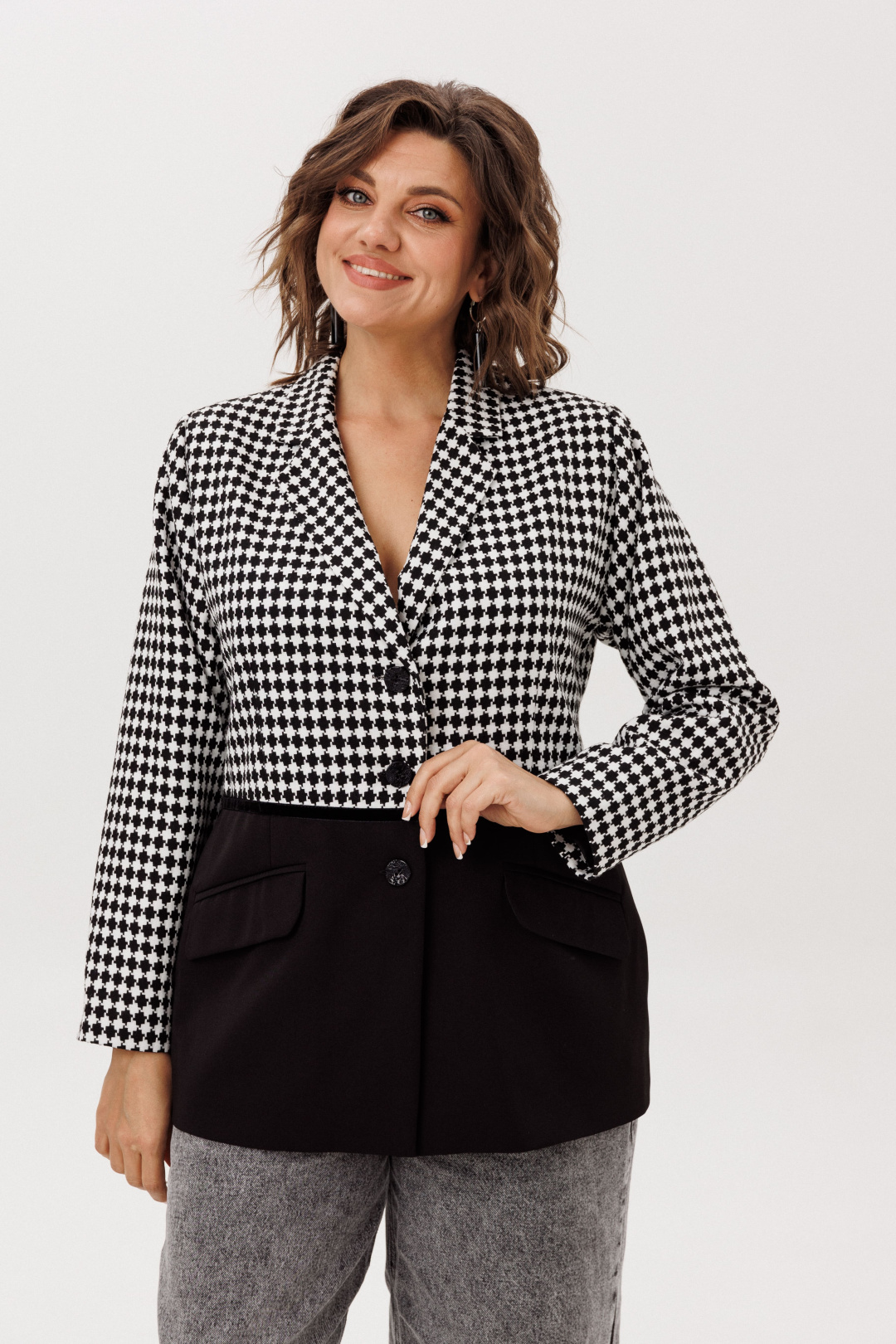 Платье ANELLI LAUREL 1756 ретро монохром - фото 3