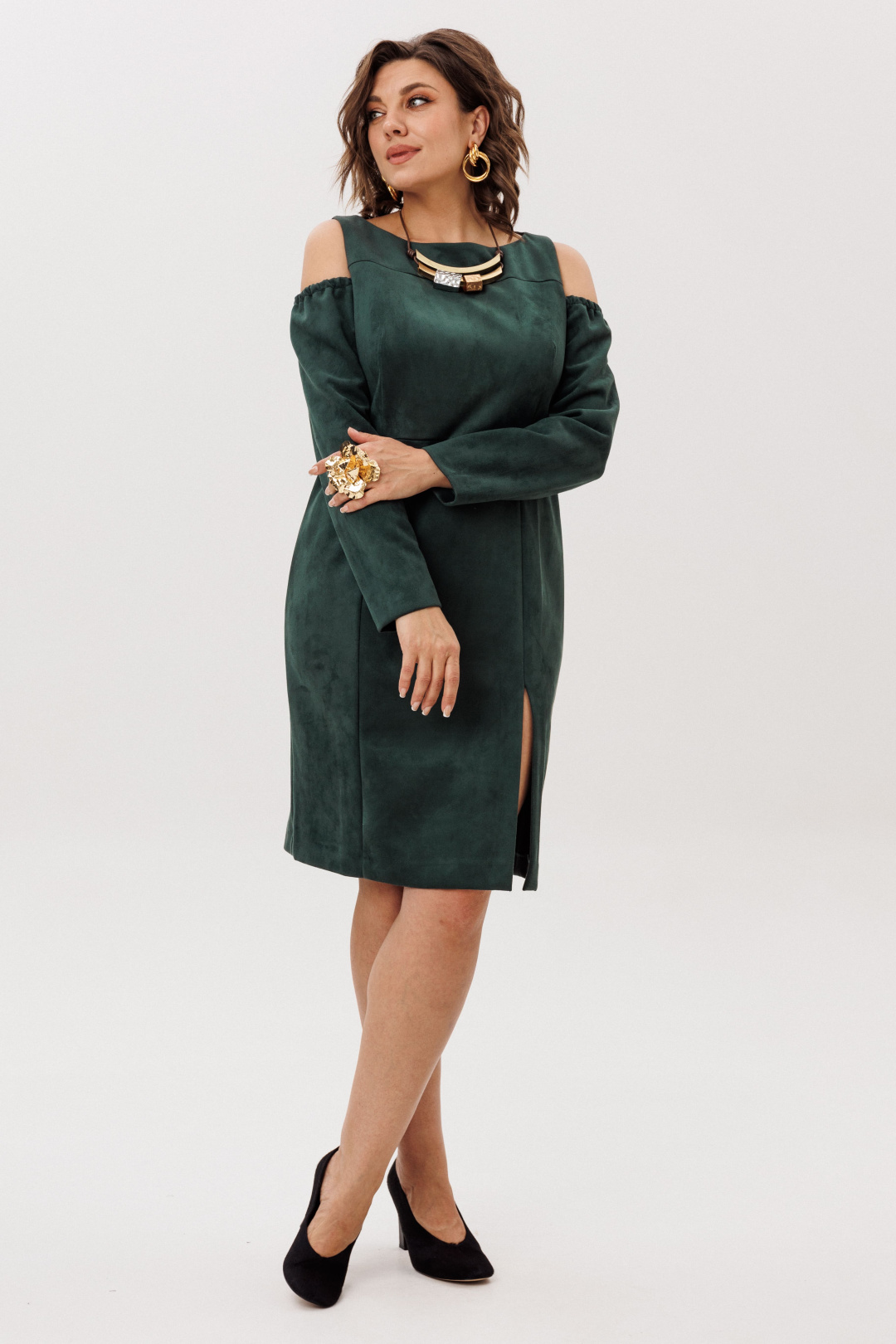 Платье ANELLI LAUREL 1757 мягенький мох - фото 6