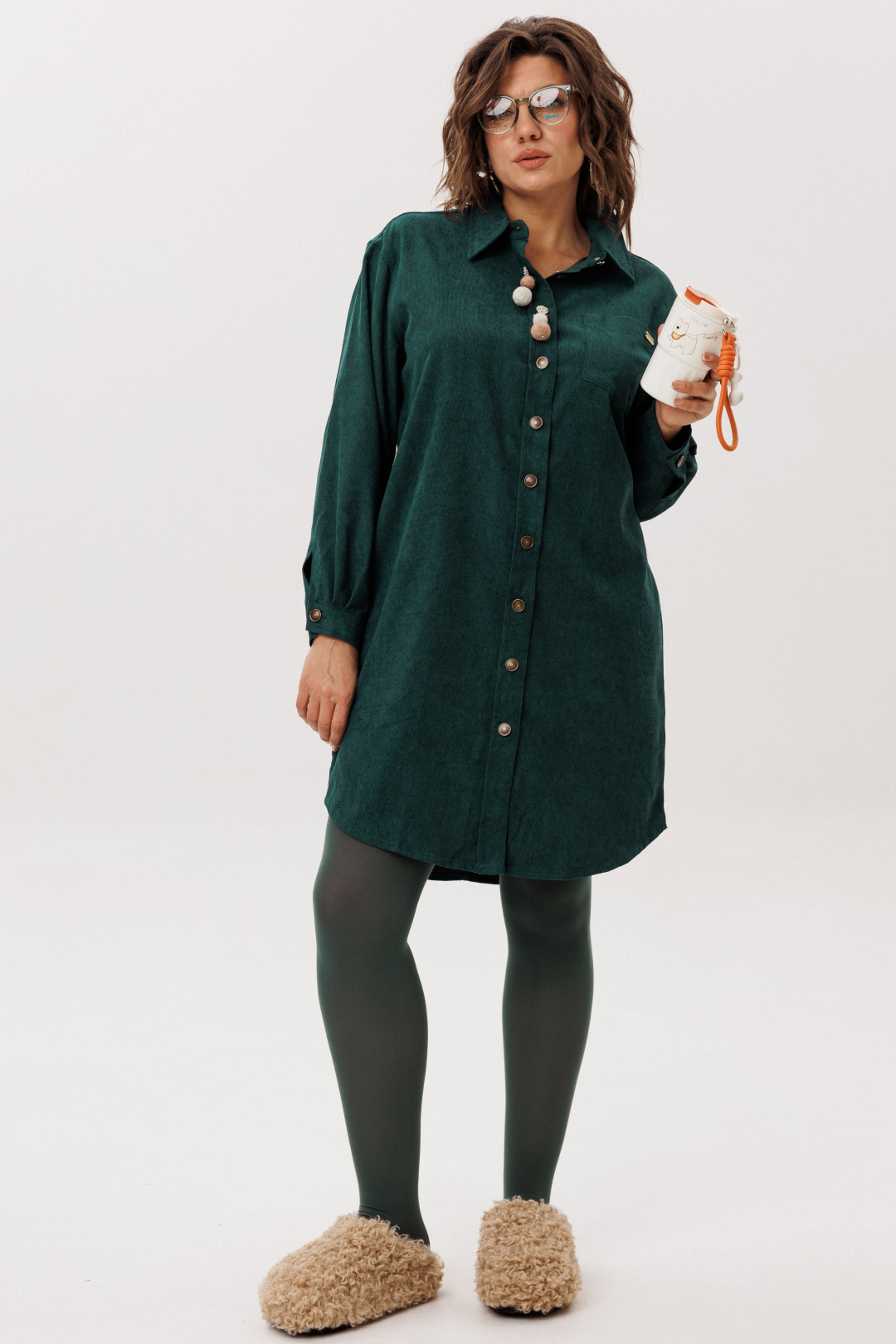 Платье ANELLI LAUREL 1771 изумрудная мягкость - фото 1