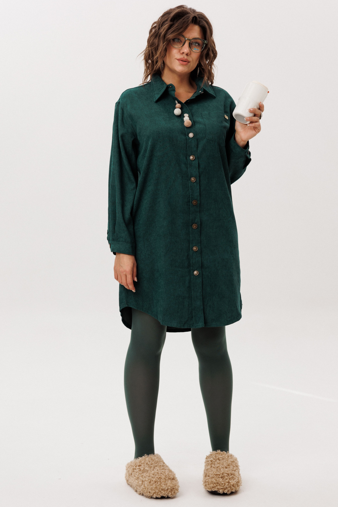 Платье ANELLI LAUREL 1771 изумрудная мягкость - фото 6