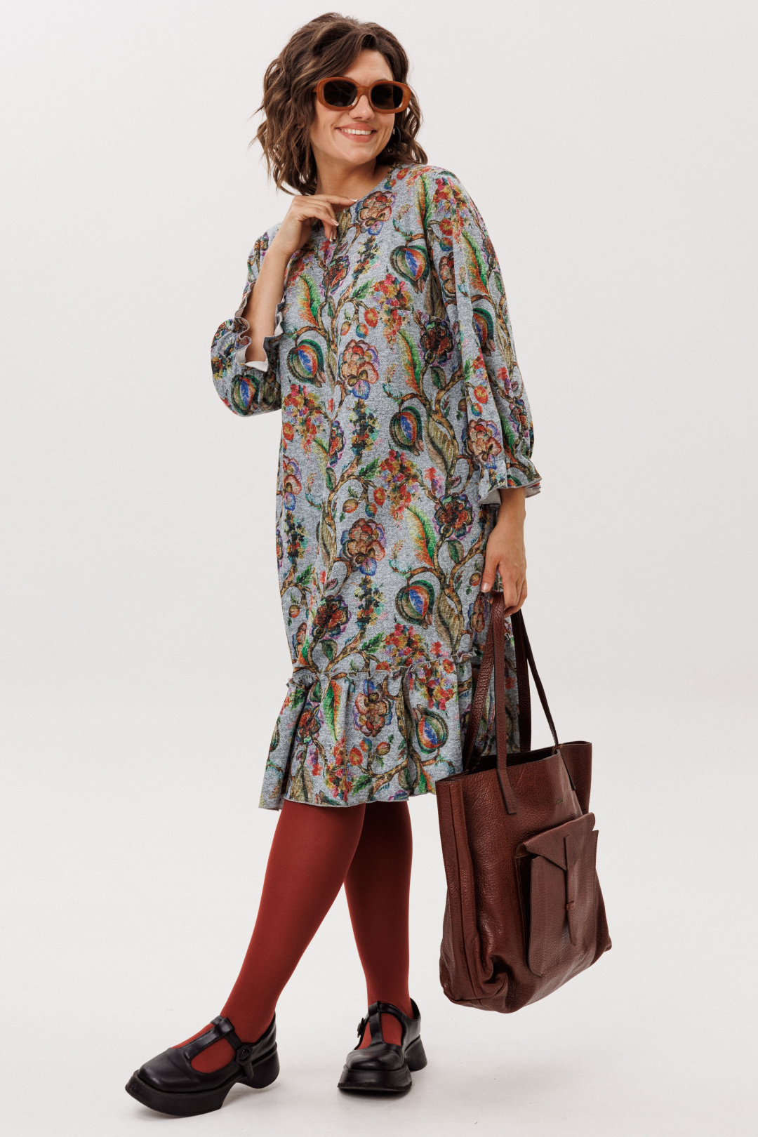 Платье ANELLI LAUREL 1775 экзотический серый - фото 1