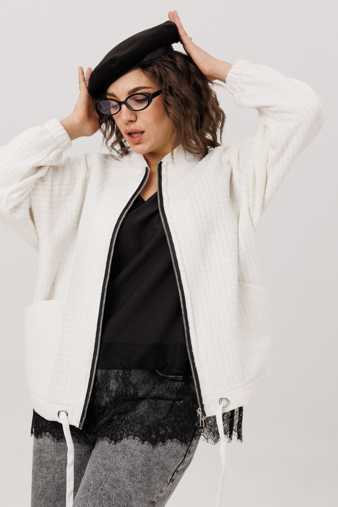 Бомбер ANELLI LAUREL 1778-1 молочный - фото 2