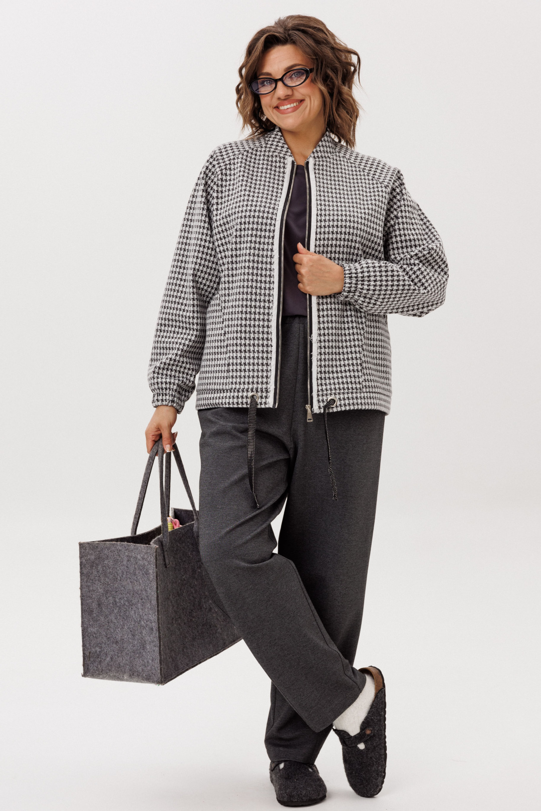 Бомбер ANELLI LAUREL 1778 графический контраст - фото 2