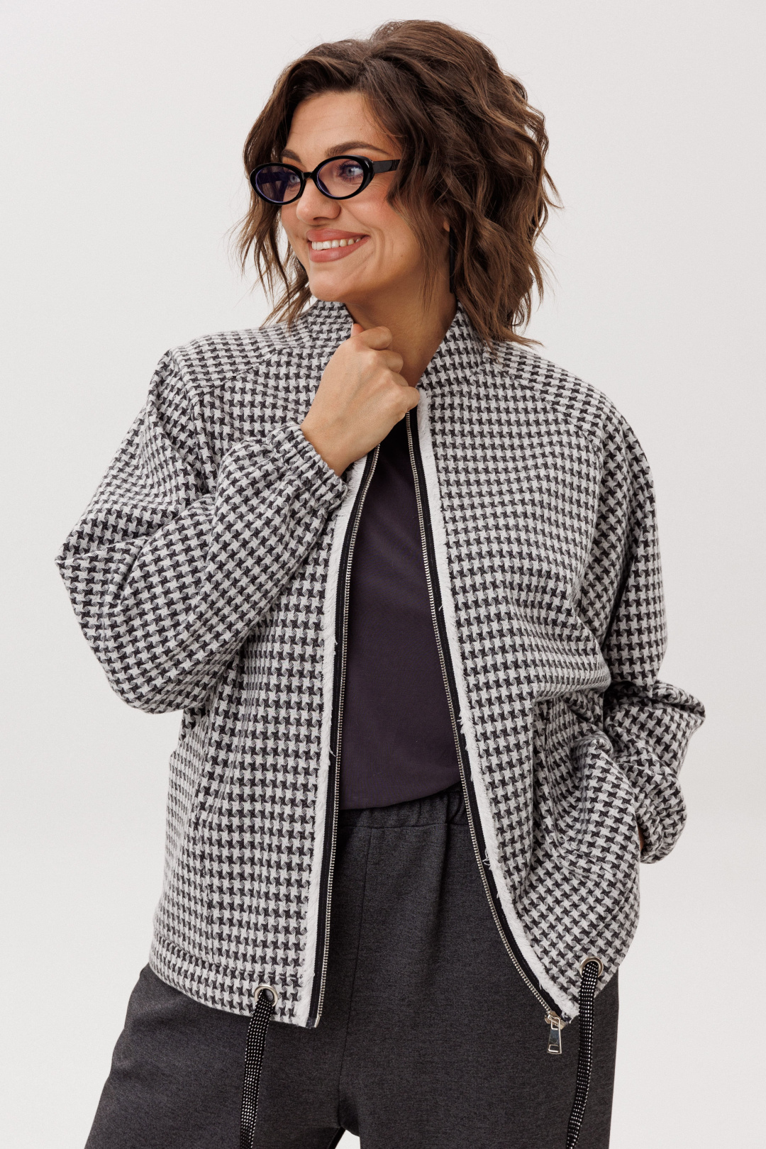 Бомбер ANELLI LAUREL 1778 графический контраст - фото 5