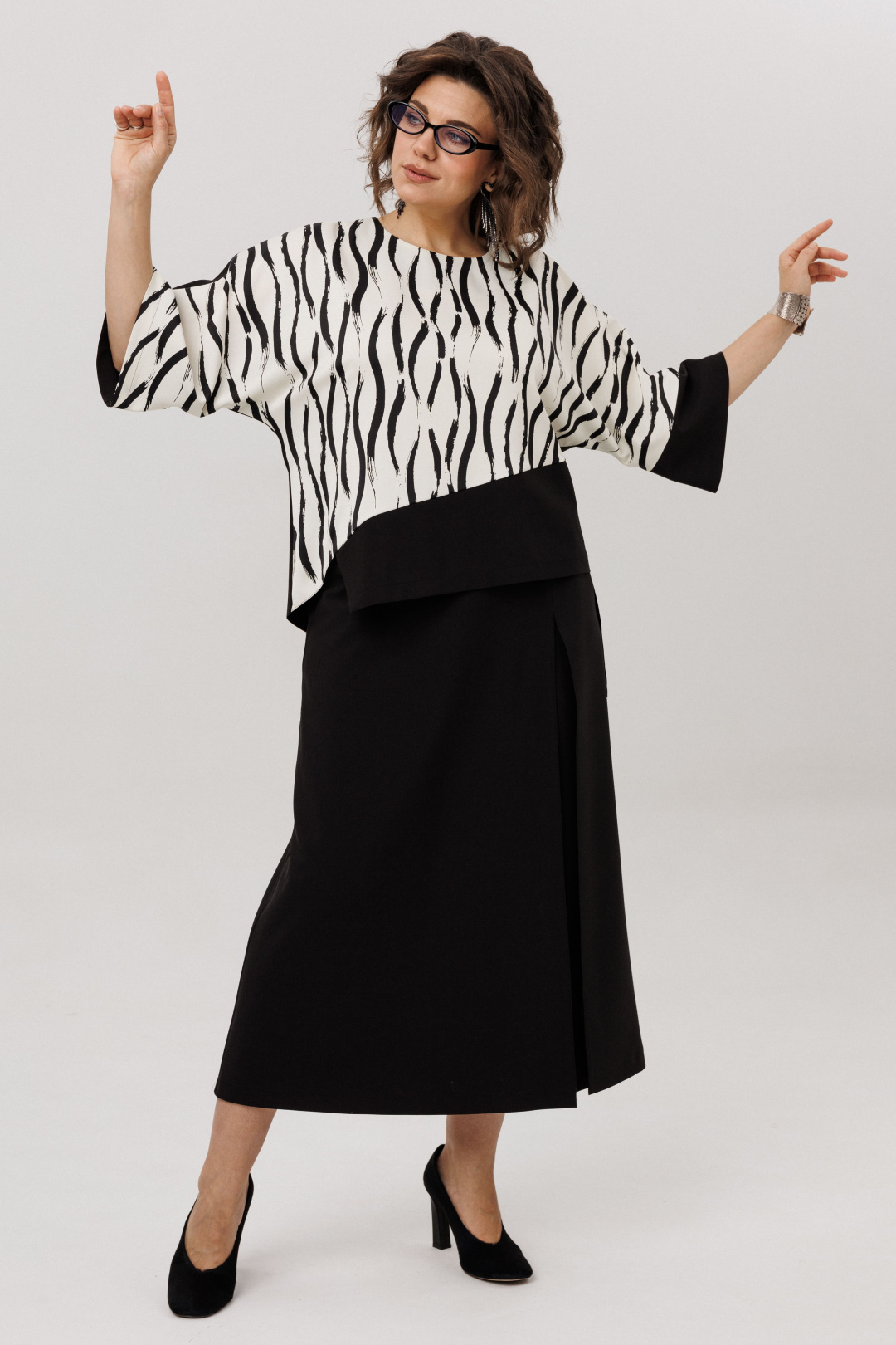 Брюки ANELLI LAUREL 1783 базальтовые - фото 4