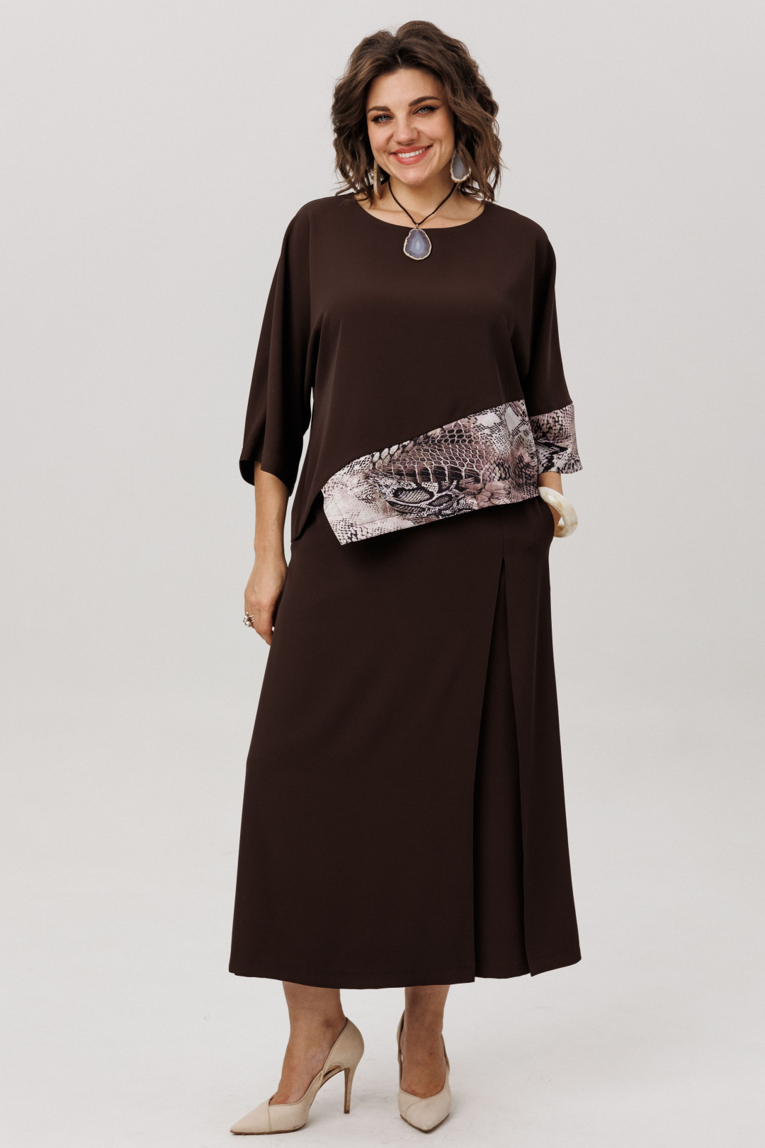 Юбка-кюлоты ANELLI LAUREL 1783 древесные - фото 4