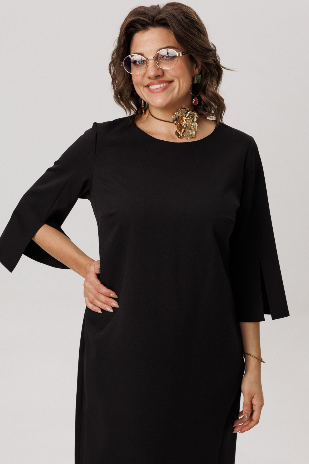 Платье ANELLI LAUREL 1786 черный ангел - фото 2