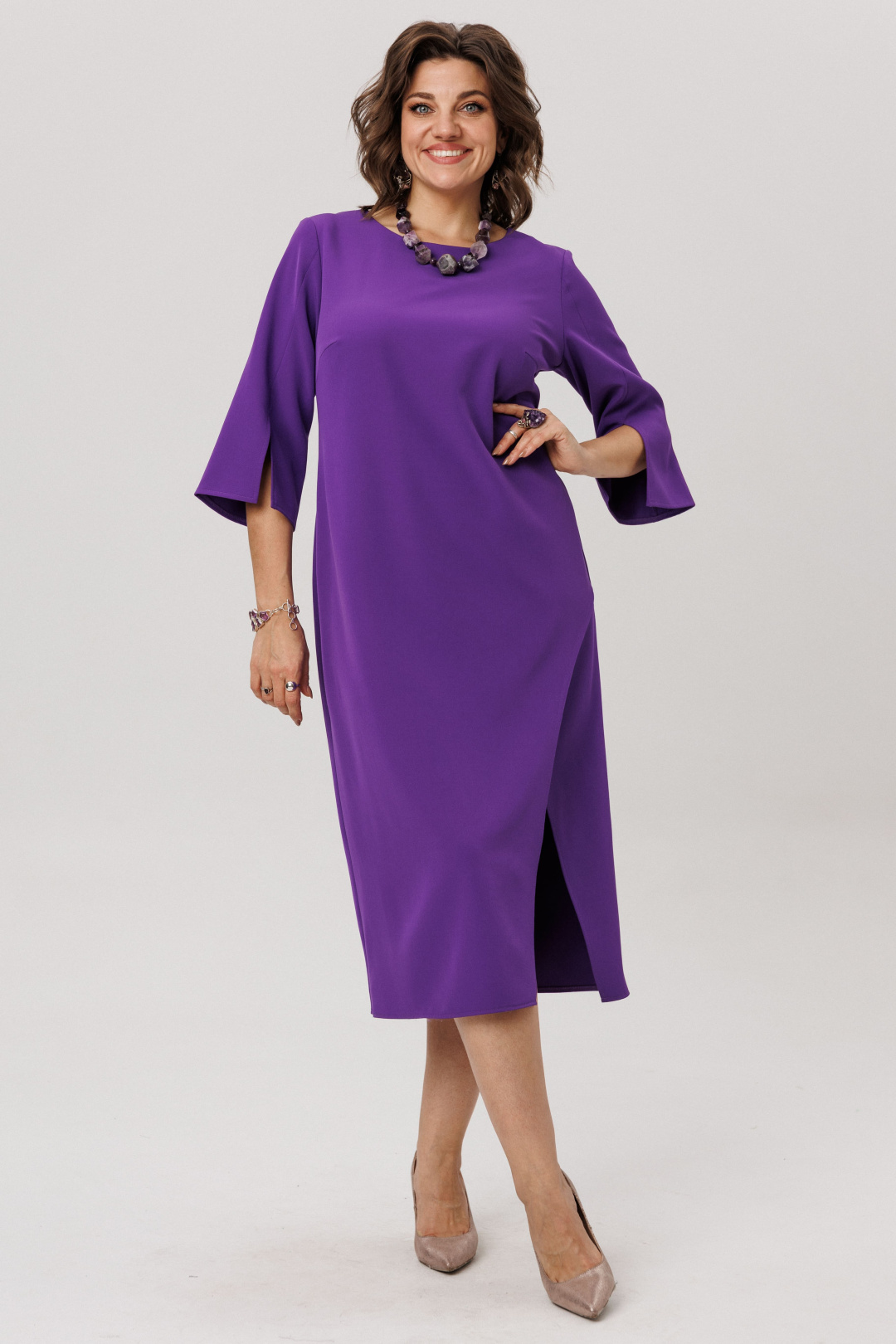 Платье ANELLI LAUREL 1786 фиалковый ангел - фото 1