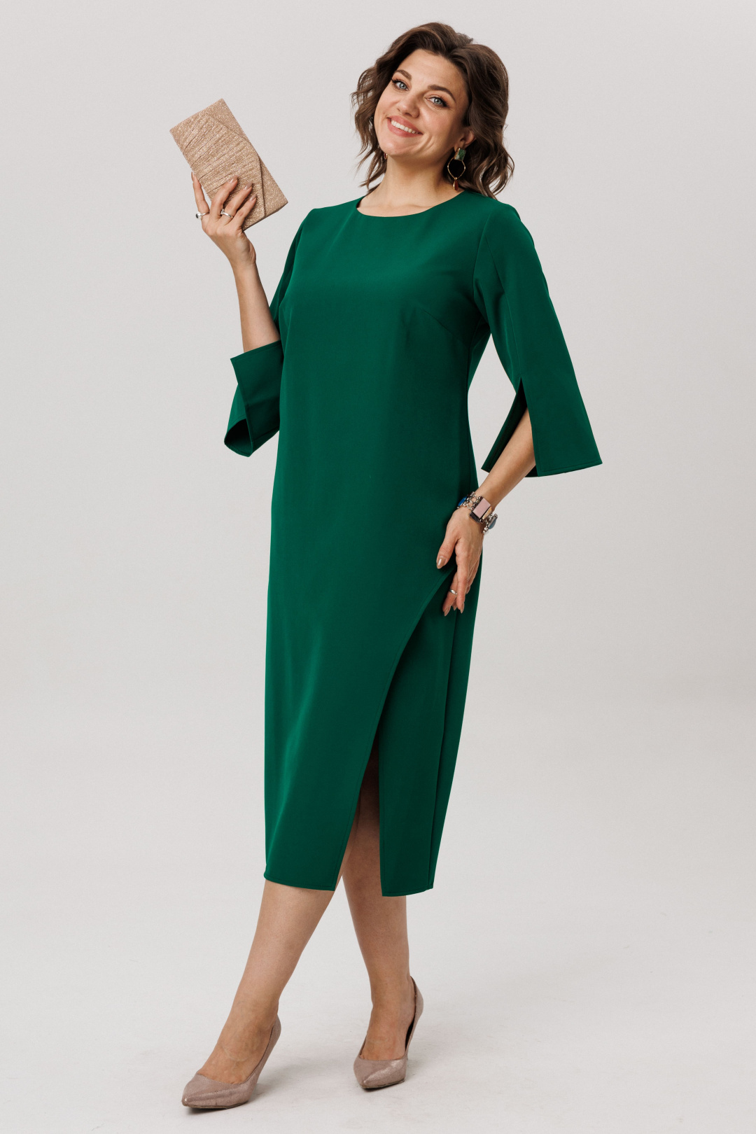 Платье ANELLI LAUREL 1786 изумрудный ангел - фото 1