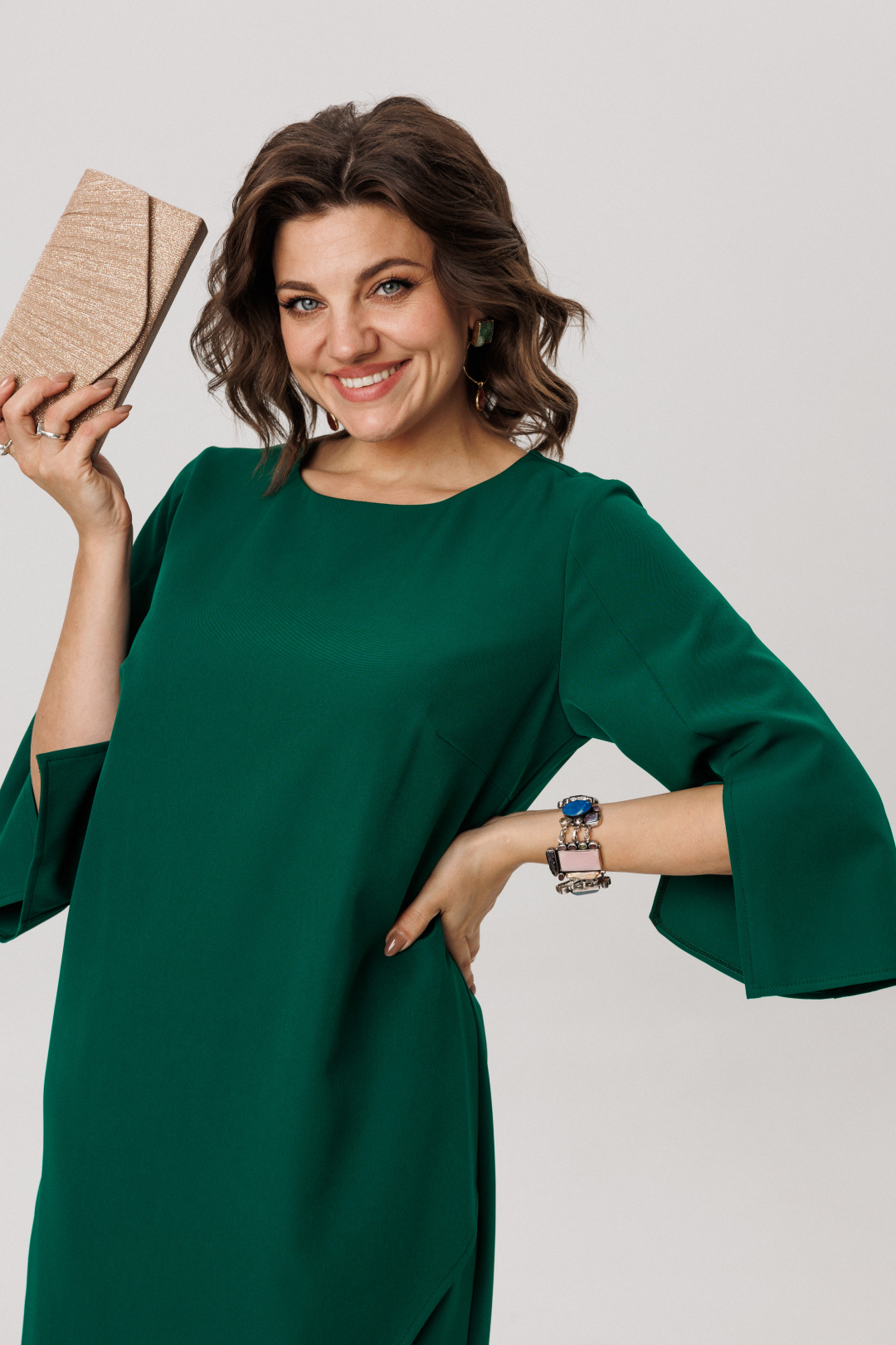 Платье ANELLI LAUREL 1786 изумрудный ангел - фото 2