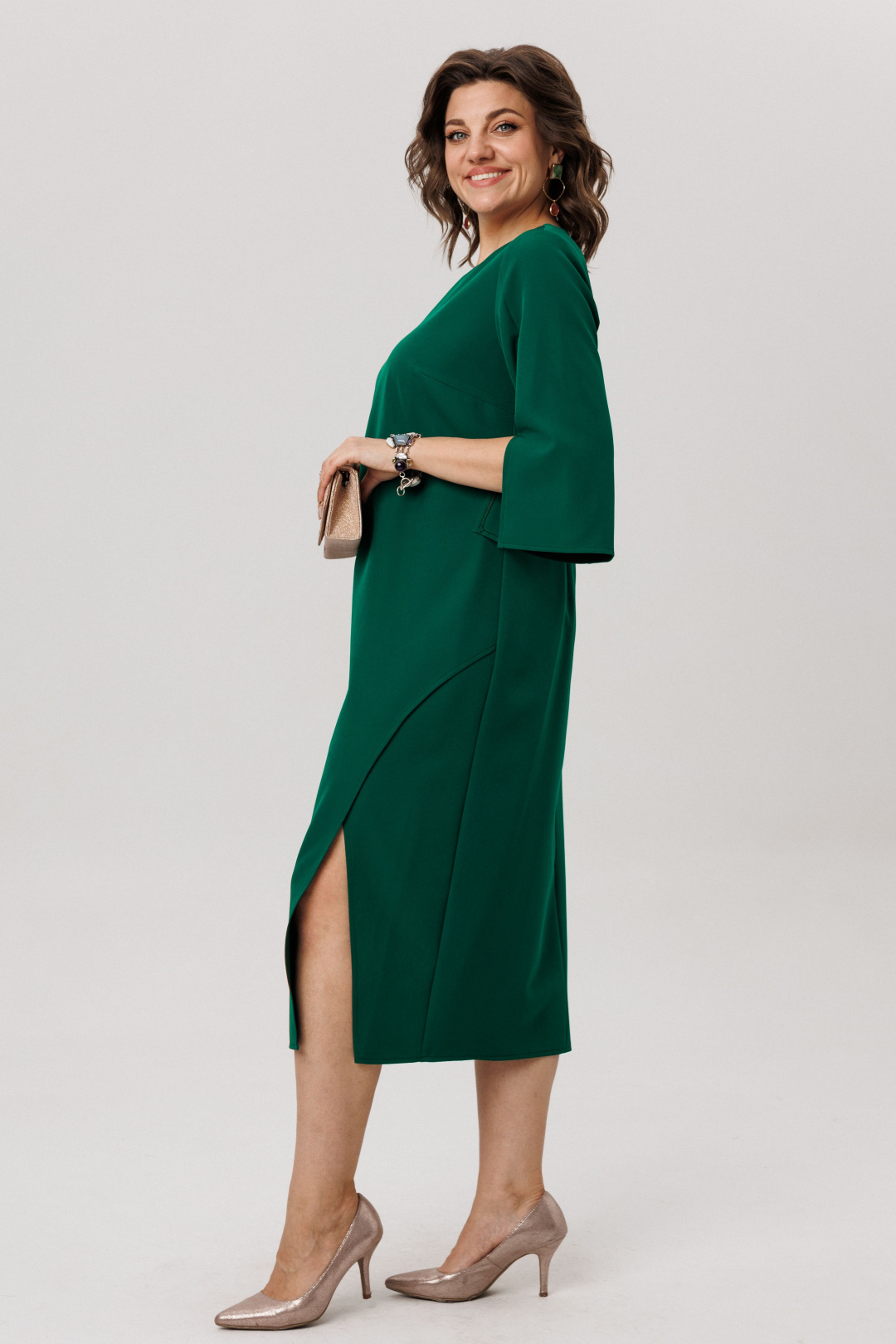 Платье ANELLI LAUREL 1786 изумрудный ангел - фото 3