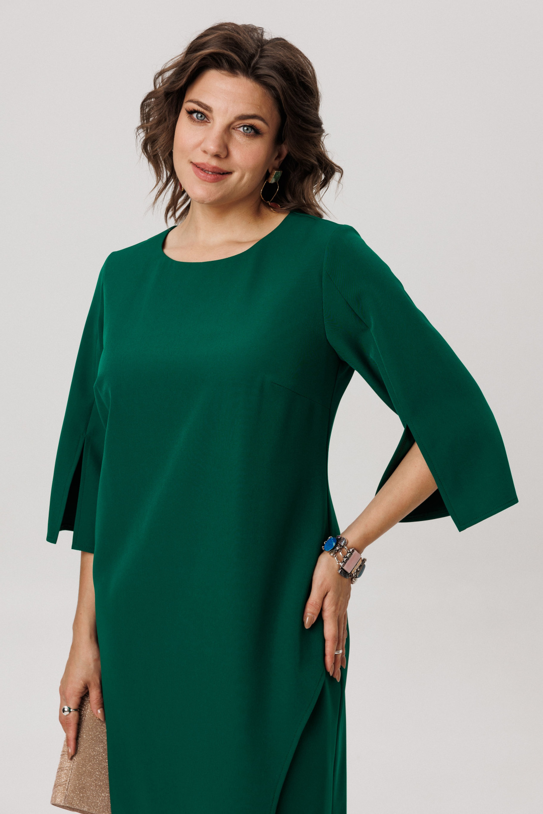 Платье ANELLI LAUREL 1786 изумрудный ангел - фото 4