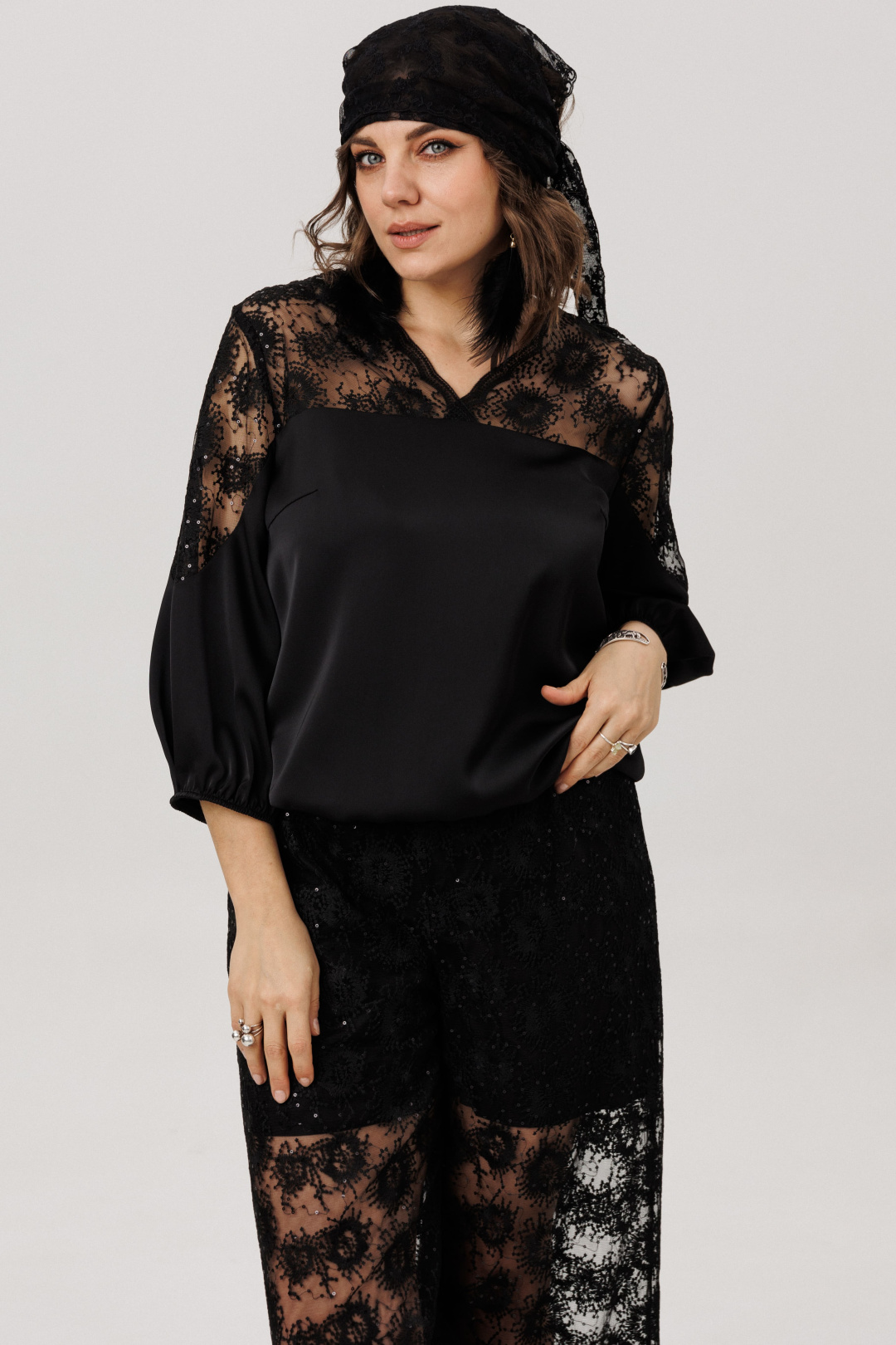 Блузка ANELLI LAUREL 1790 черный бриллиант - фото 3