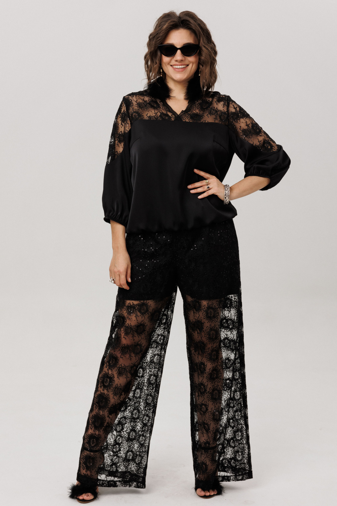 Блузка ANELLI LAUREL 1790 черный бриллиант - фото 4