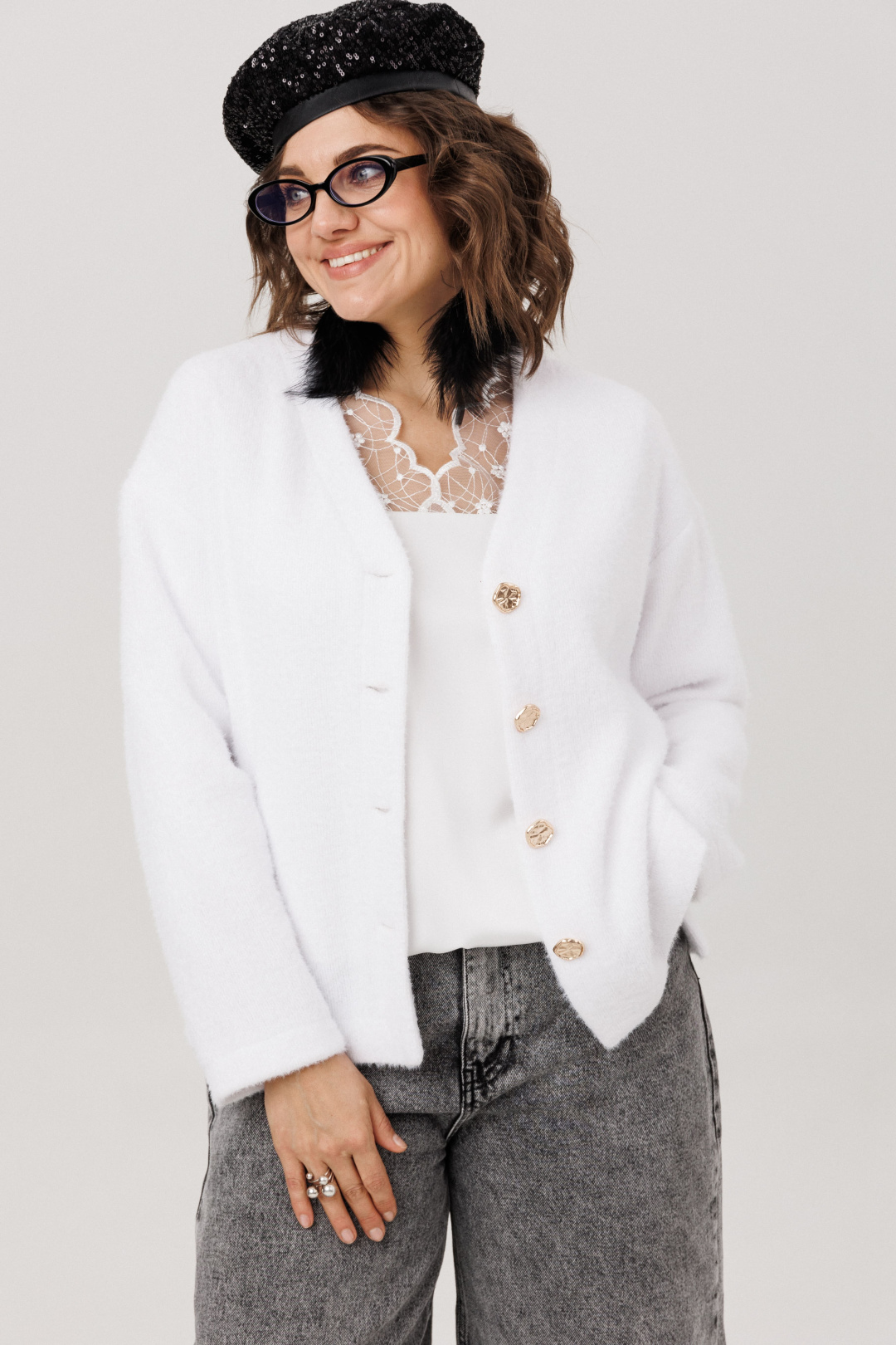 Блузка ANELLI LAUREL 1790 фарфоровое кружево