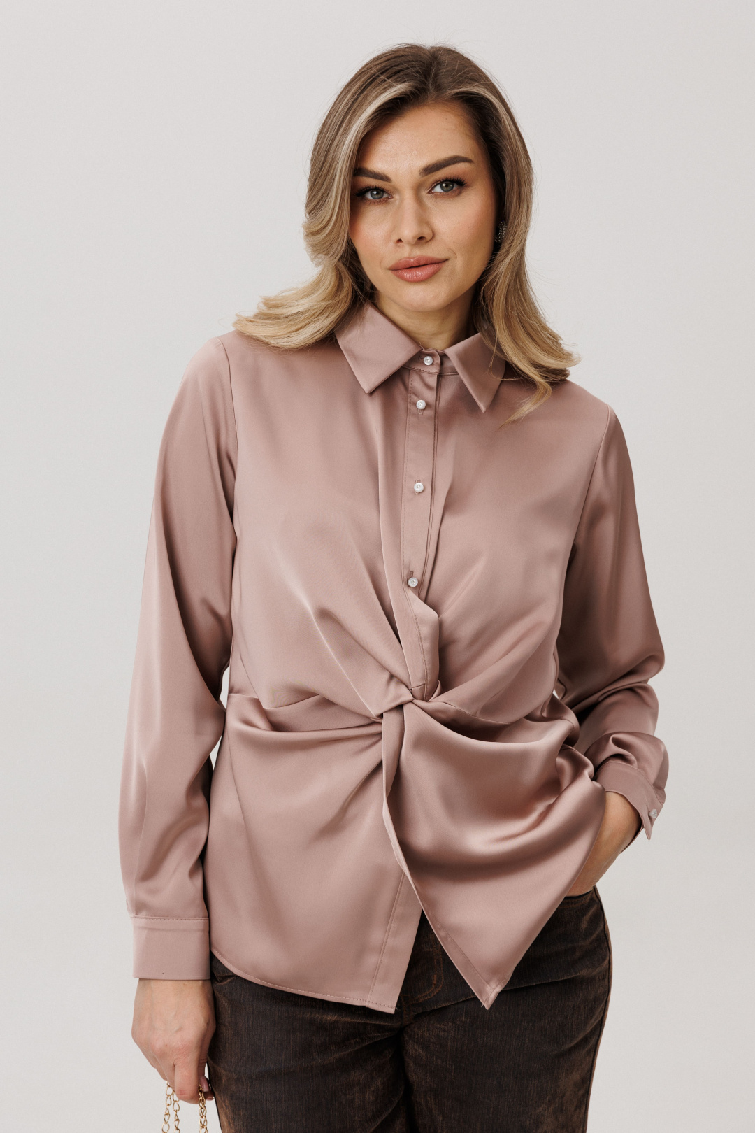 Блузка ANELLI LAUREL 1791 айс карамель - фото 1