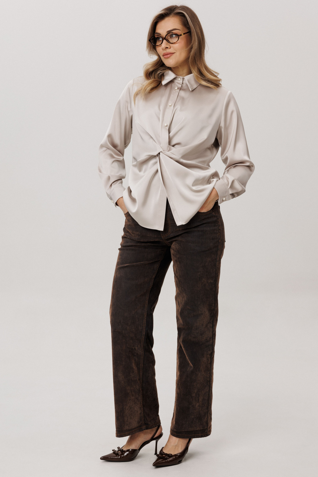 Блузка ANELLI LAUREL 1791 айс латте - фото 2