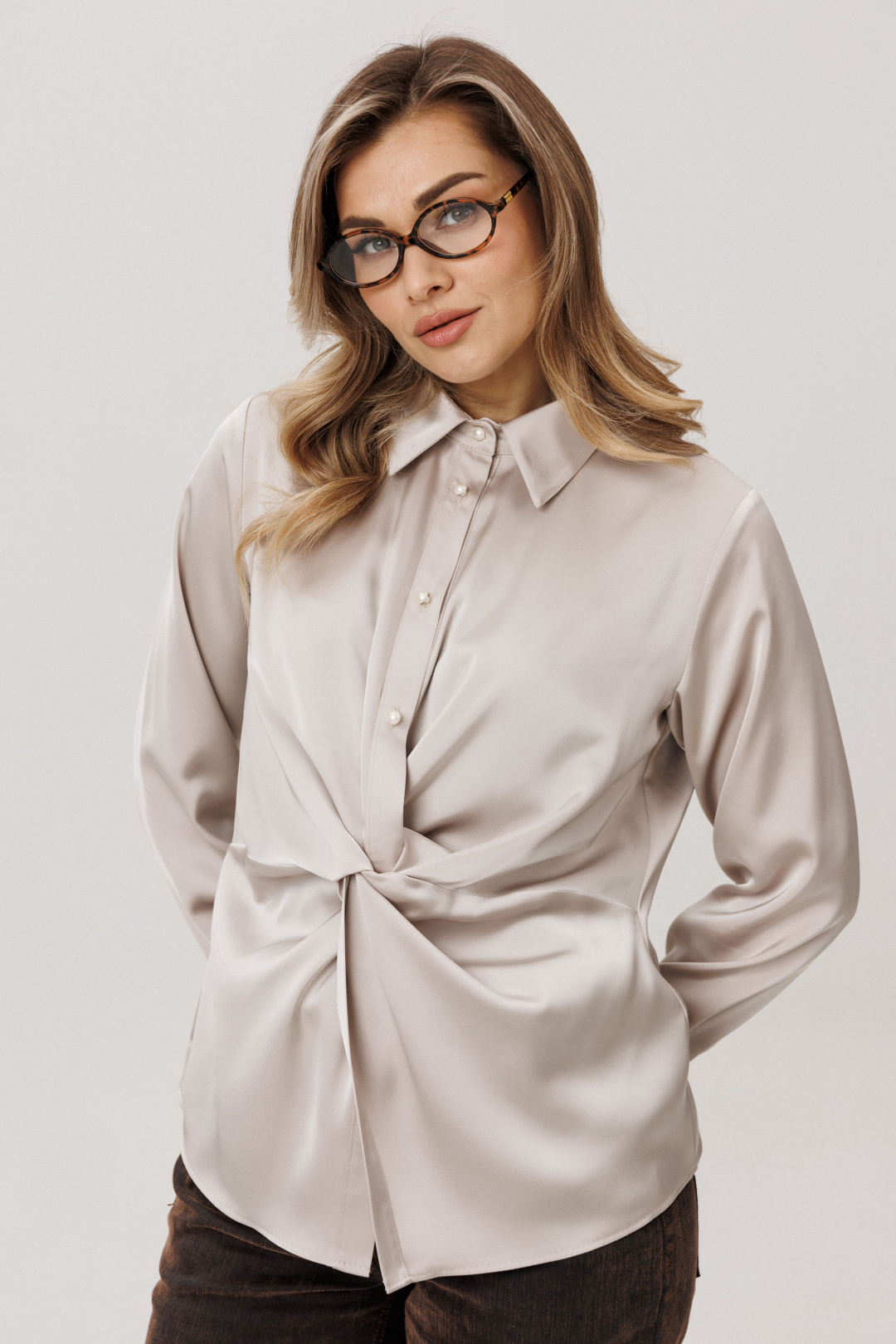 Блузка ANELLI LAUREL 1791 айс латте