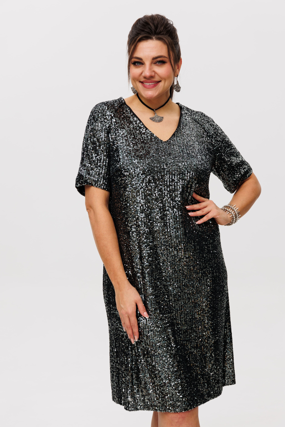 Платье ANELLI LAUREL 1797 плутоний - фото 2