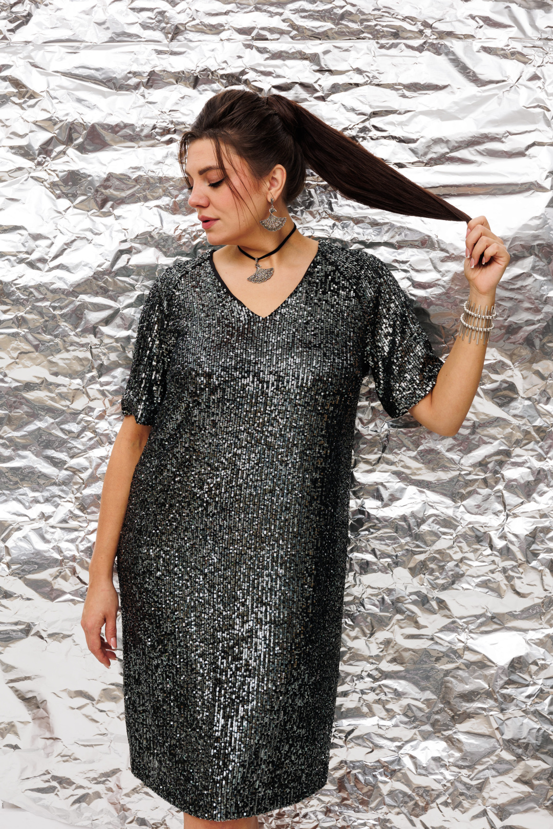 Платье ANELLI LAUREL 1797 плутоний - фото 4