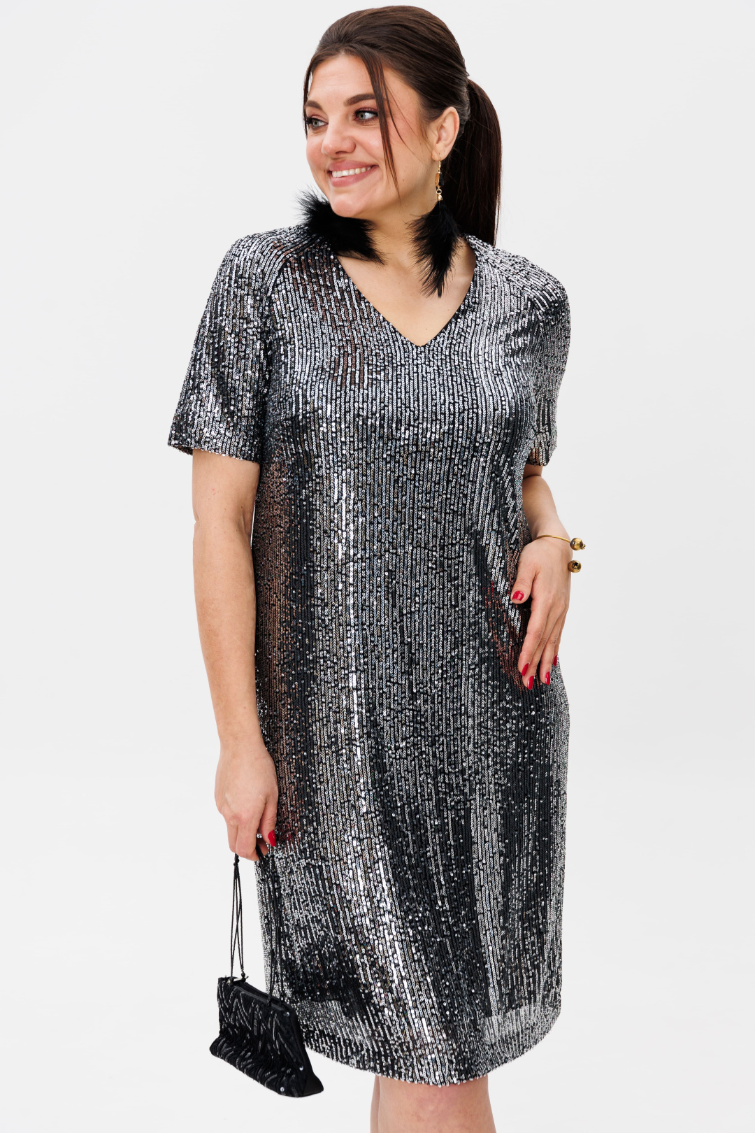 Платье ANELLI LAUREL 1797 серебро - фото 2