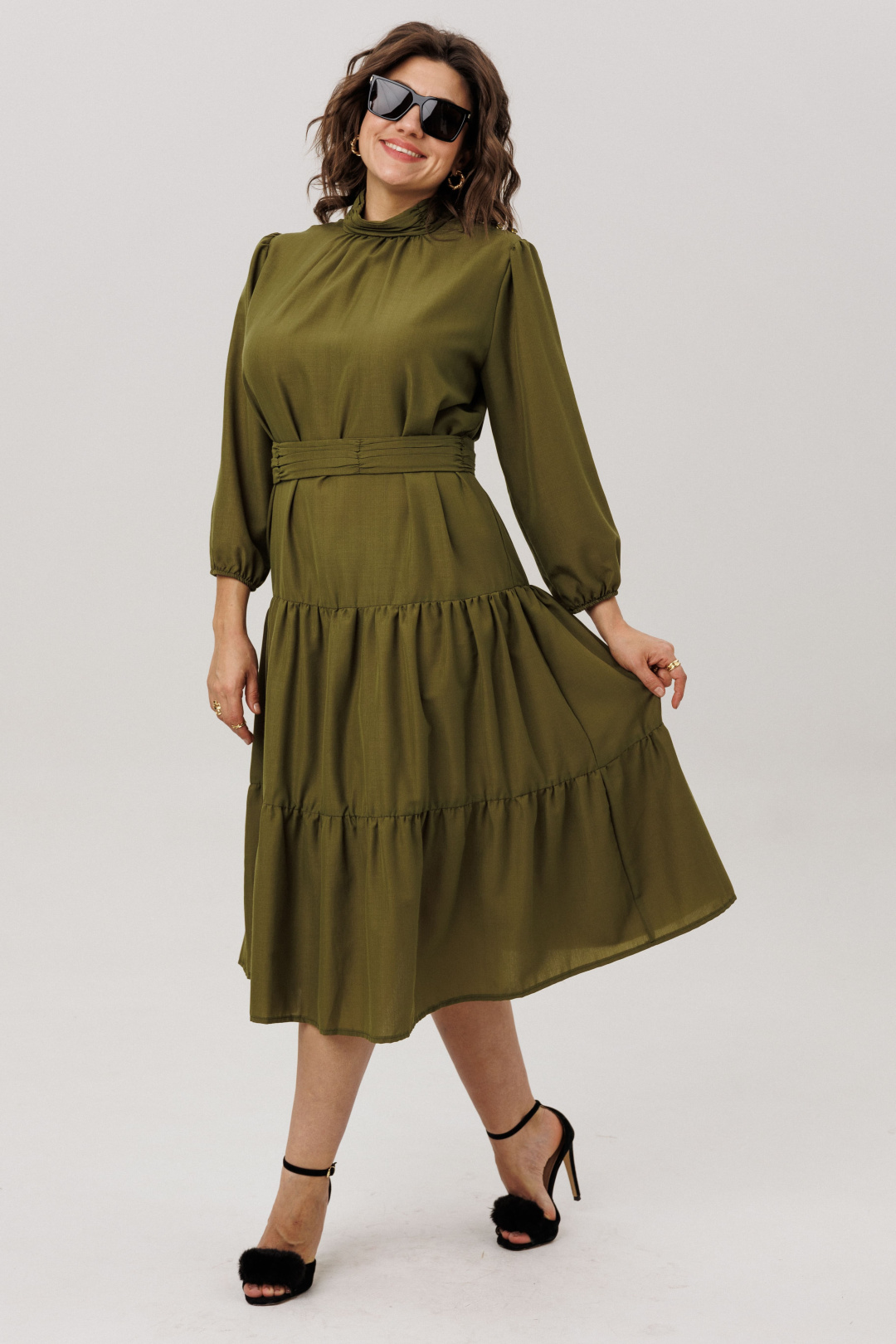 Платье ANELLI LAUREL 1798 испанская оливка