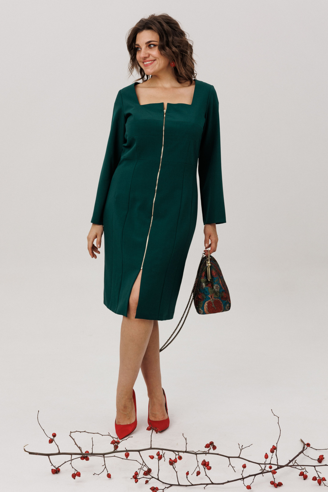 Платье ANELLI LAUREL 1799 изумрудная энигма - фото 2