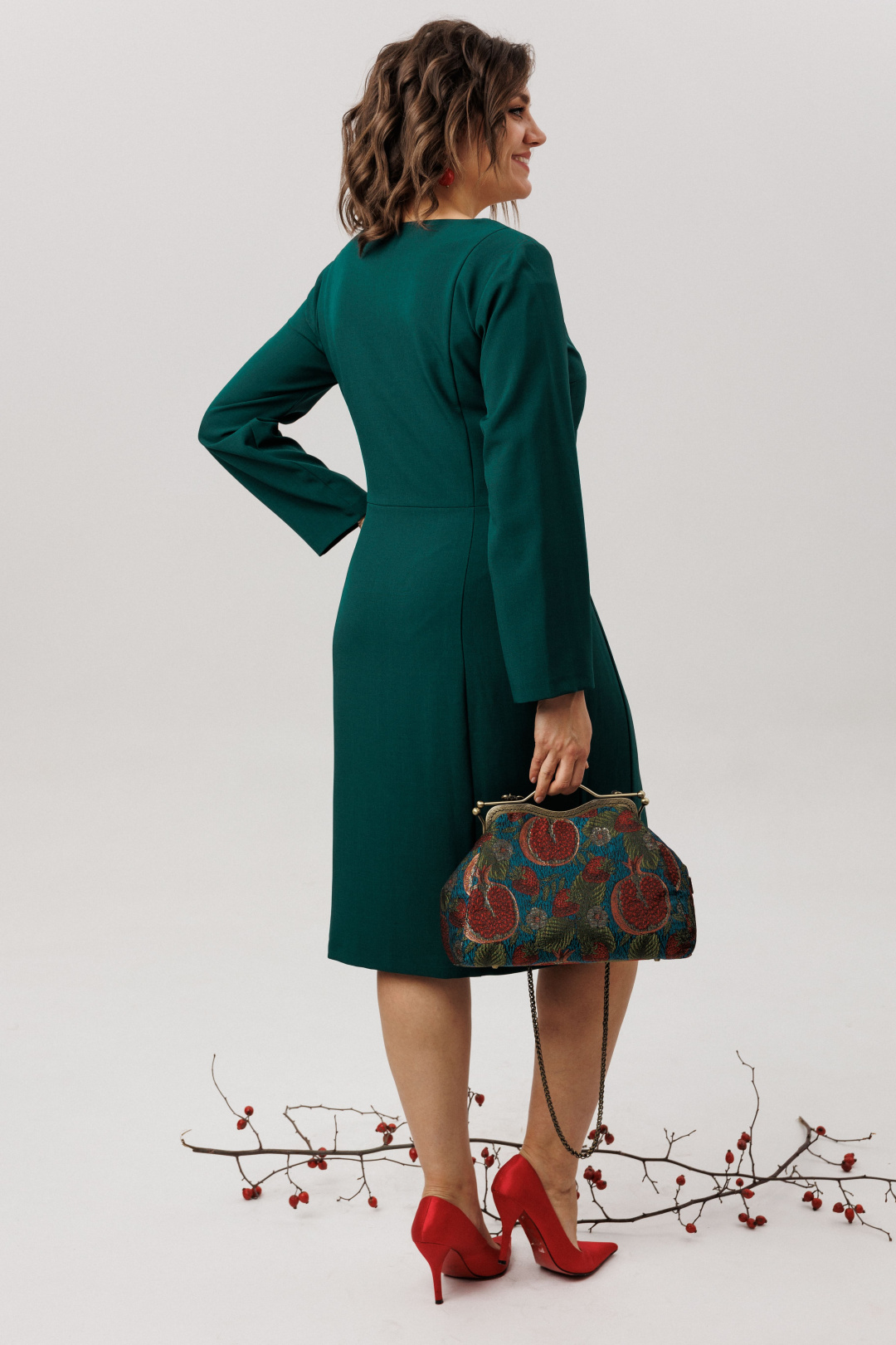 Платье ANELLI LAUREL 1799 изумрудная энигма - фото 4
