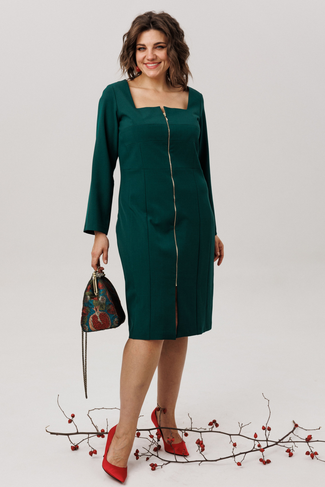 Платье ANELLI LAUREL 1799 изумрудная энигма - фото 6