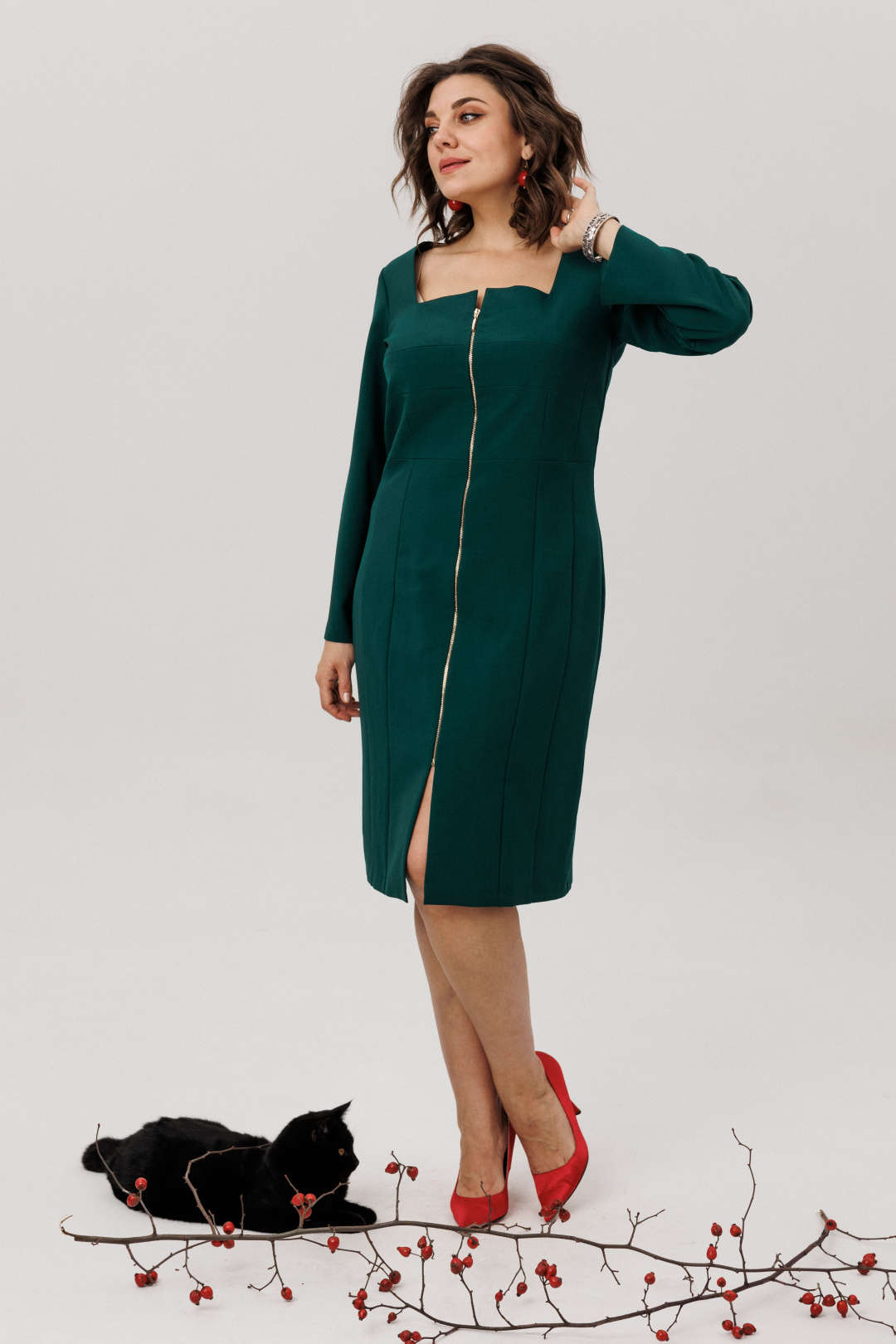 Платье ANELLI LAUREL 1799 изумрудная энигма