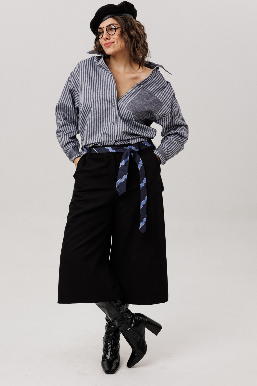 Рубашка ANELLI LAUREL 1800 пепельный туман - фото 3