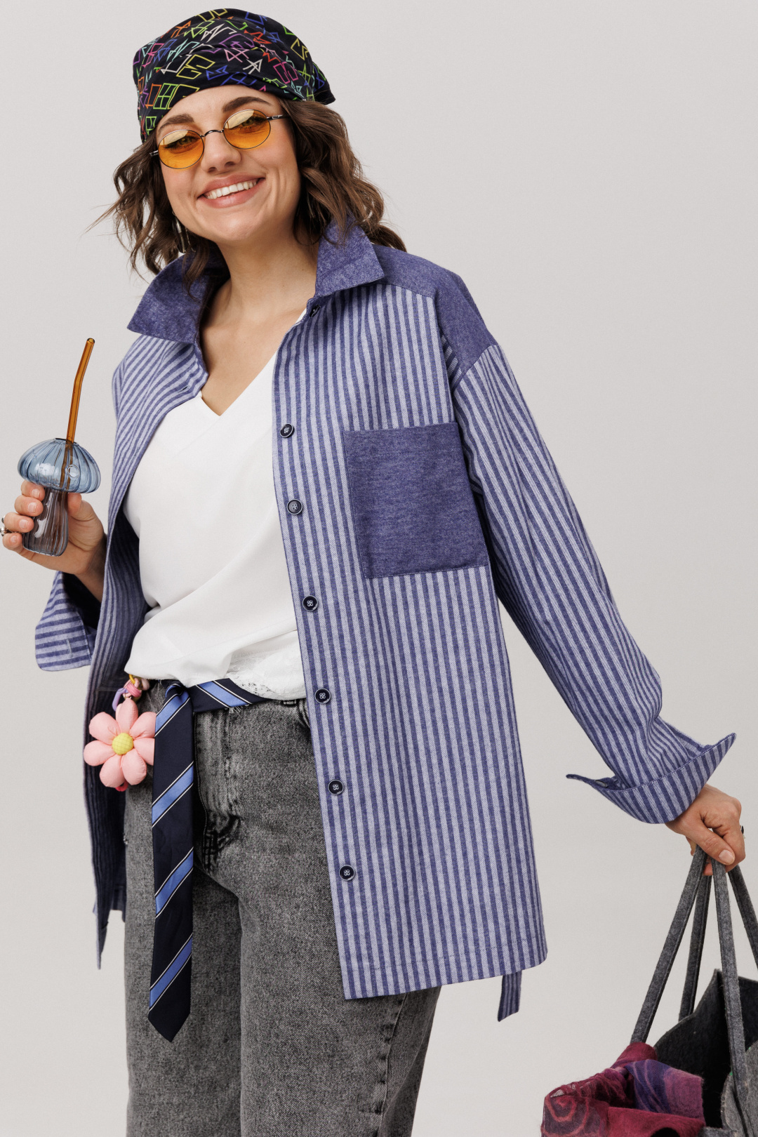 Рубашка ANELLI LAUREL 1800 предгрозовая синь - фото 1