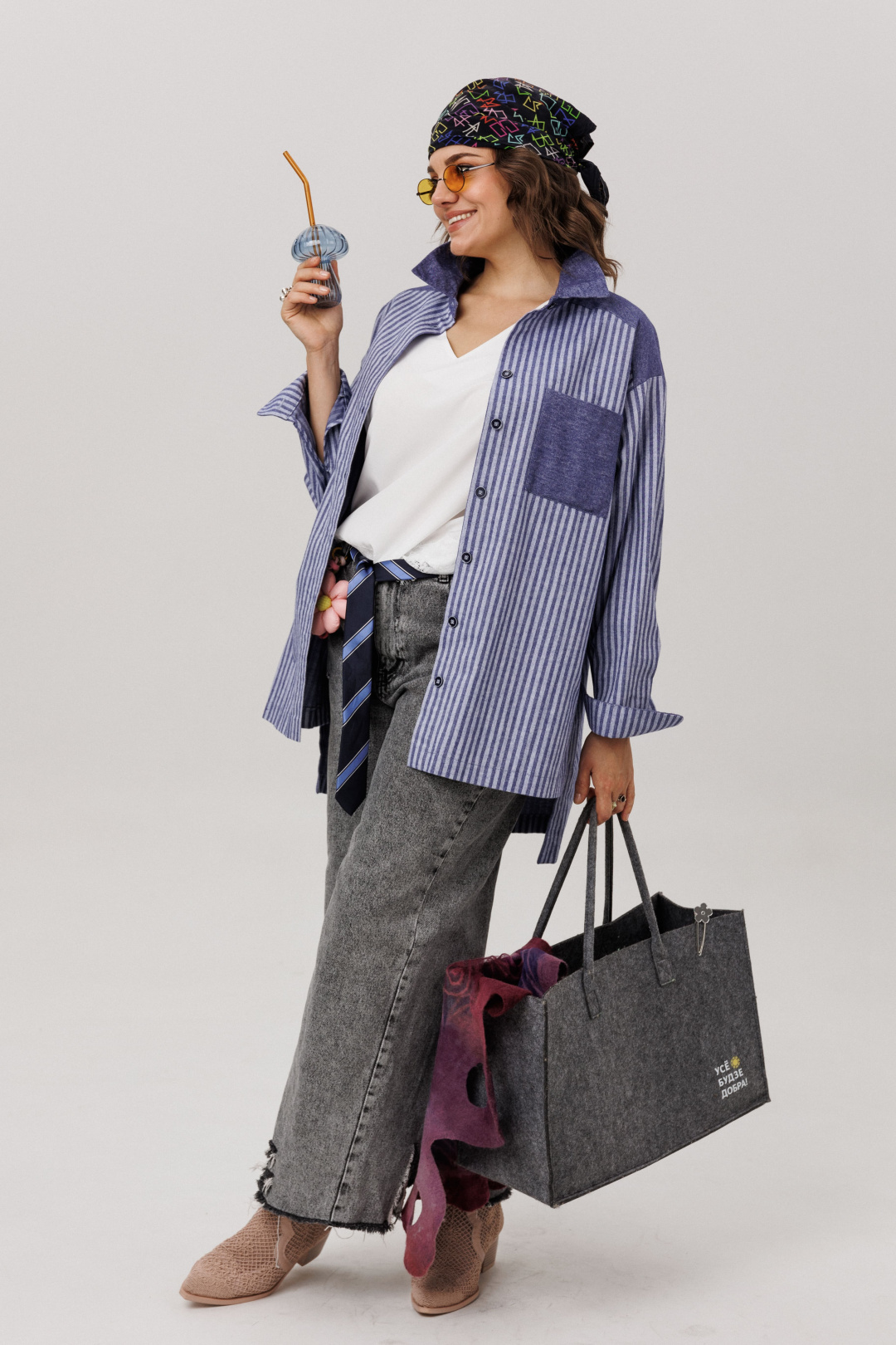 Рубашка ANELLI LAUREL 1800 предгрозовая синь - фото 4