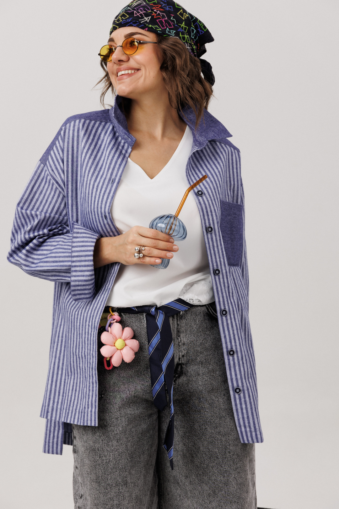 Рубашка ANELLI LAUREL 1800 предгрозовая синь - фото 5