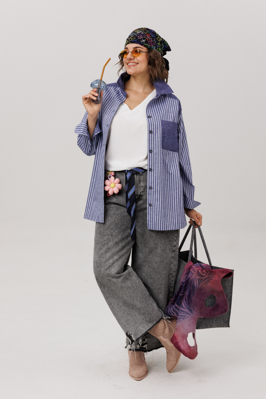 Рубашка ANELLI LAUREL 1800 предгрозовая синь