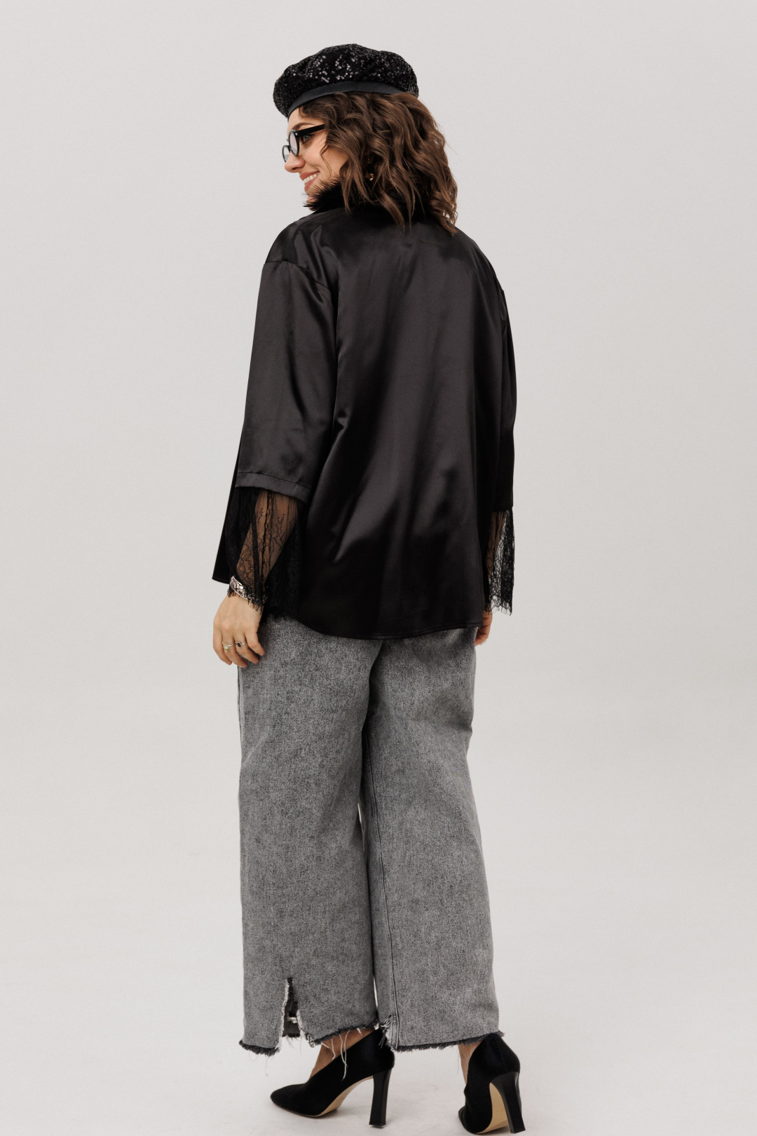 Рубашка ANELLI LAUREL 1801 угольный шелк - фото 5