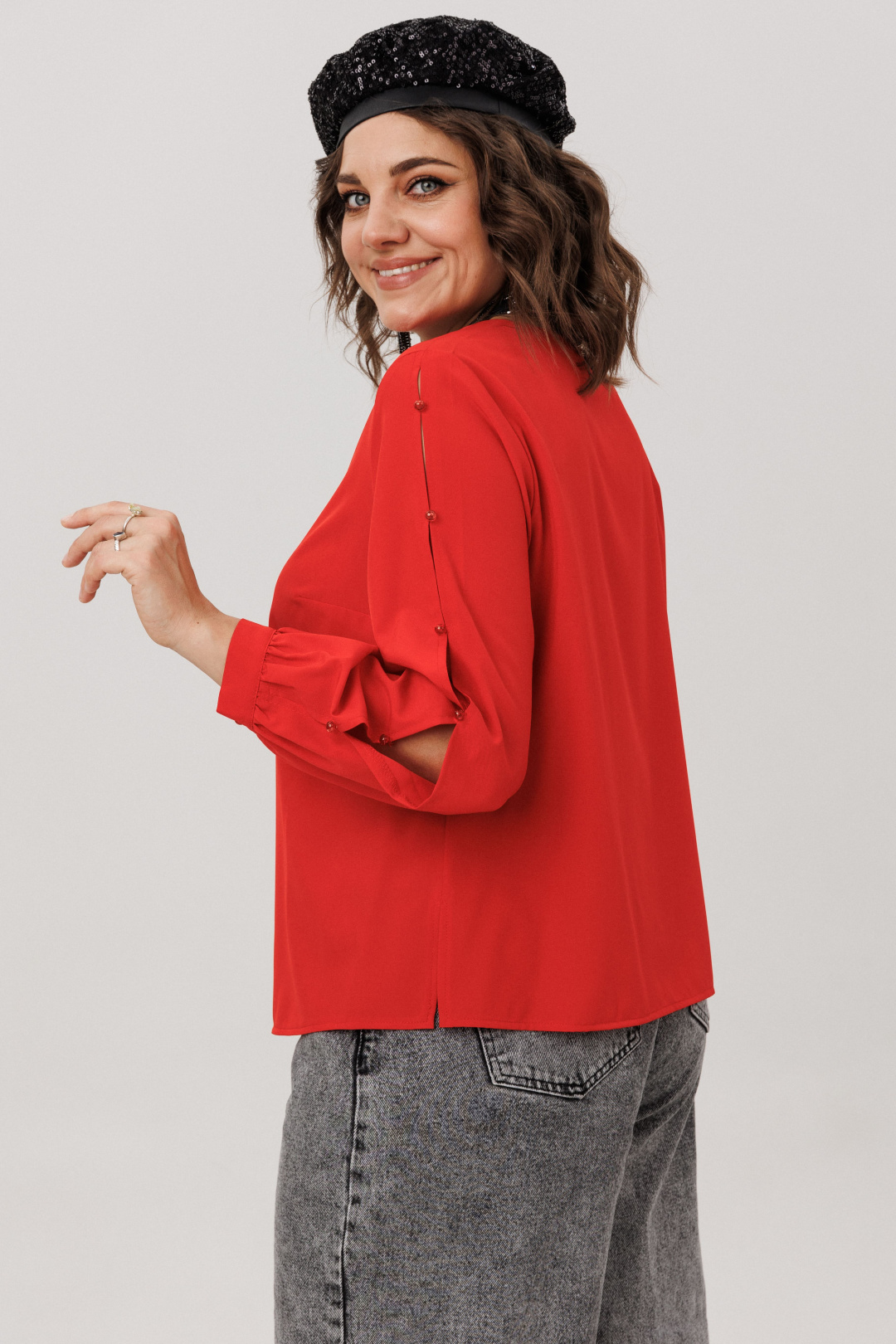 Блузка ANELLI LAUREL 1802 тот самый красный - фото 5