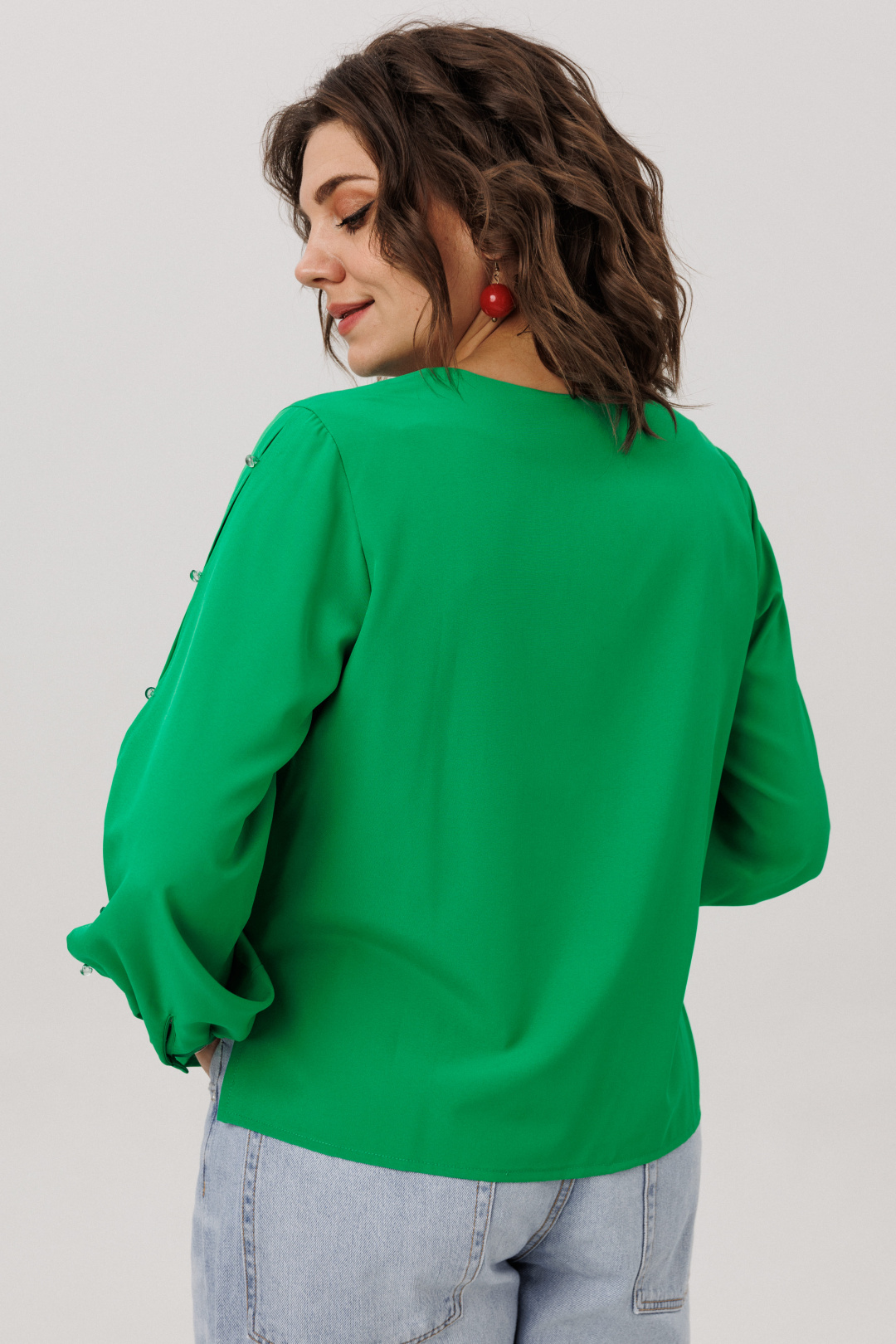 Блузка ANELLI LAUREL 1802 тот самый зеленый - фото 6