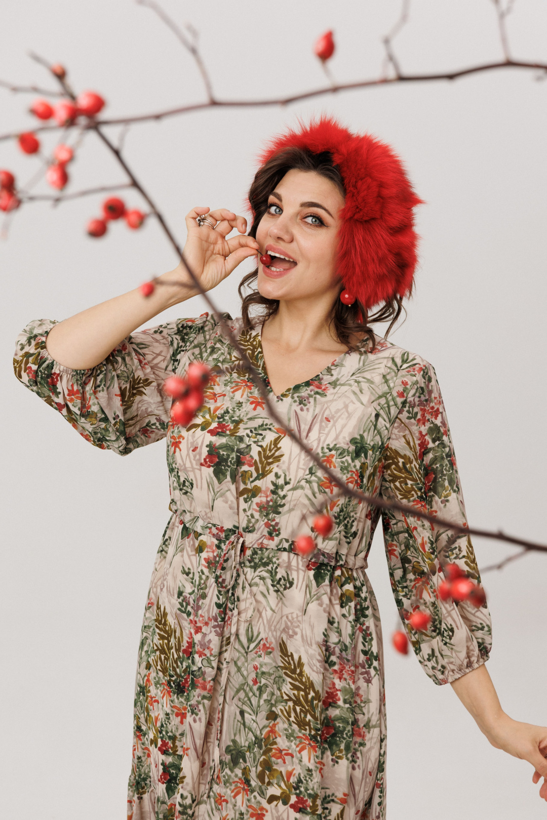 Платье ANELLI LAUREL 1805 кремовая виола - фото 2