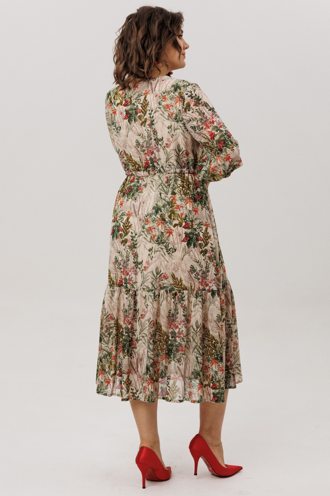 Платье ANELLI LAUREL 1805 кремовая виола - фото 3