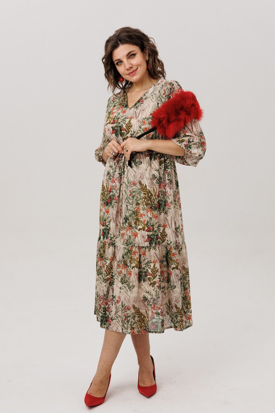 Платье ANELLI LAUREL 1805 кремовая виола