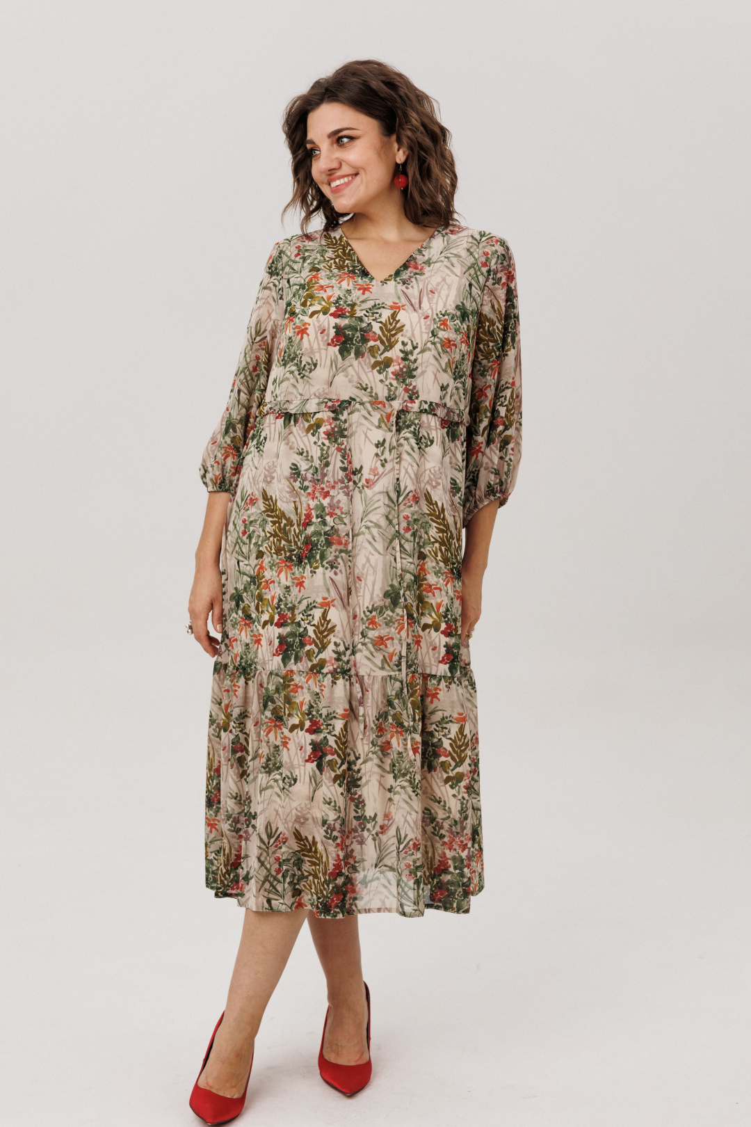 Платье ANELLI LAUREL 1805 кремовая виола