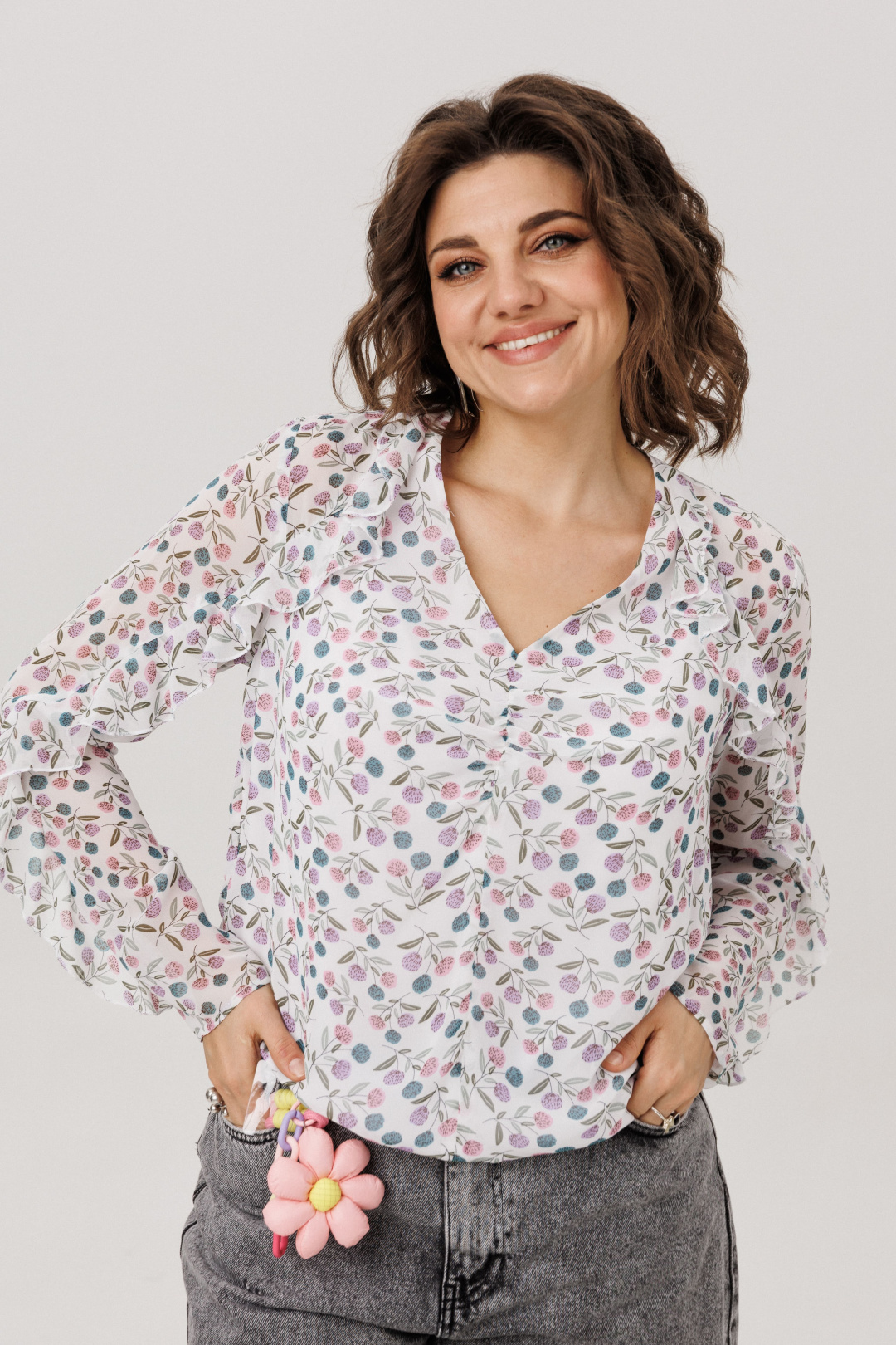 Блузка ANELLI LAUREL 1807 клевер - фото 1