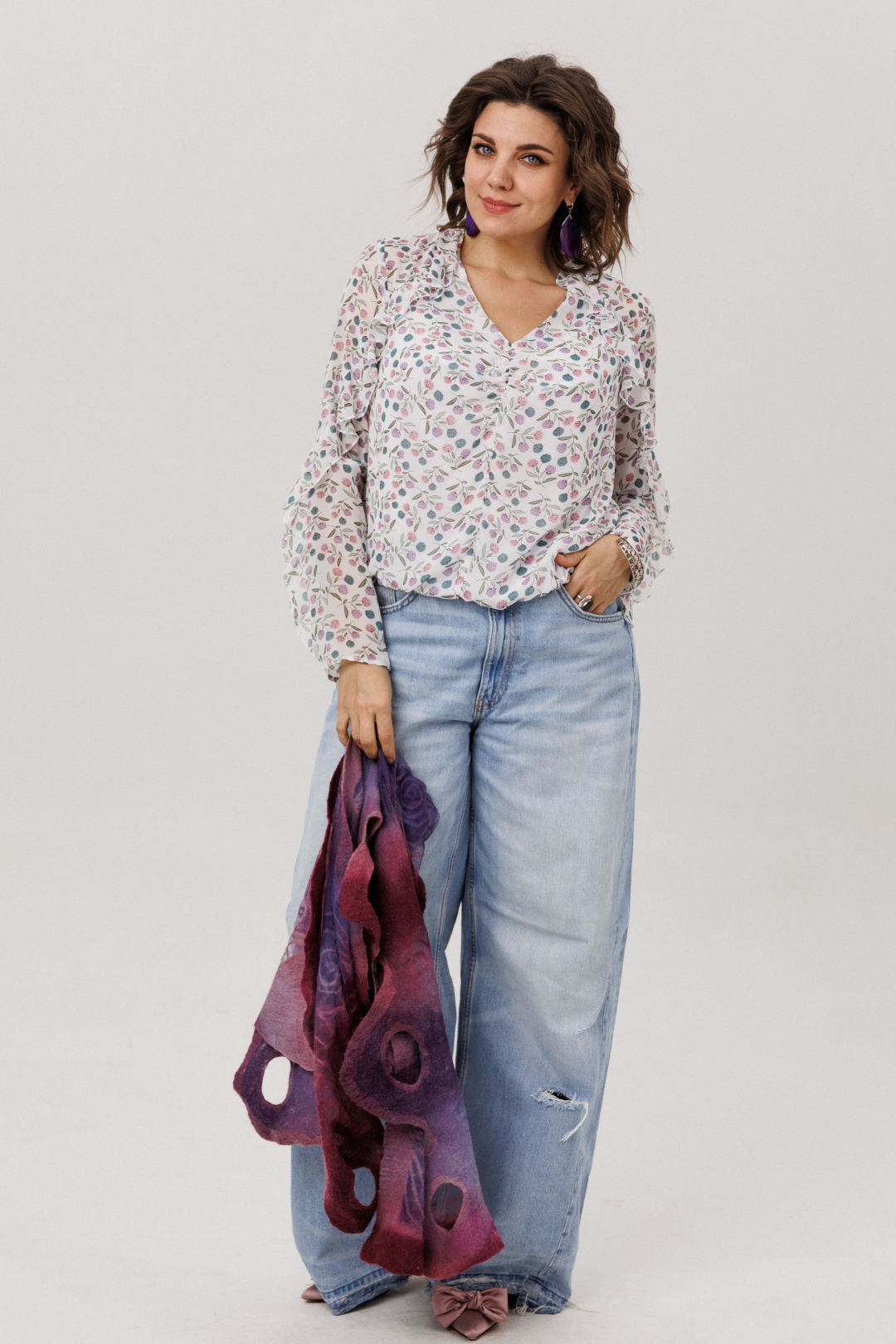 Блузка ANELLI LAUREL 1807 клевер - фото 2